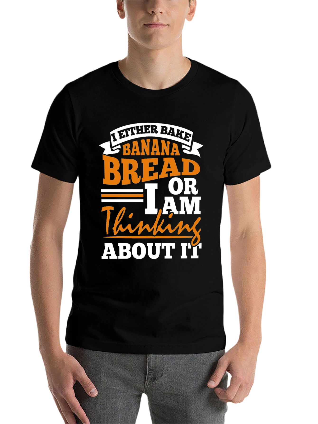 Black Banana Bread Baker T-Shirt, Funny Baking Tee view 7