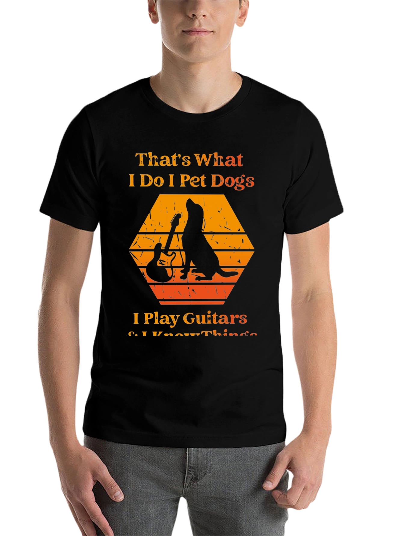 Black Dog & Guitar T-Shirt: That's What I Do view 7