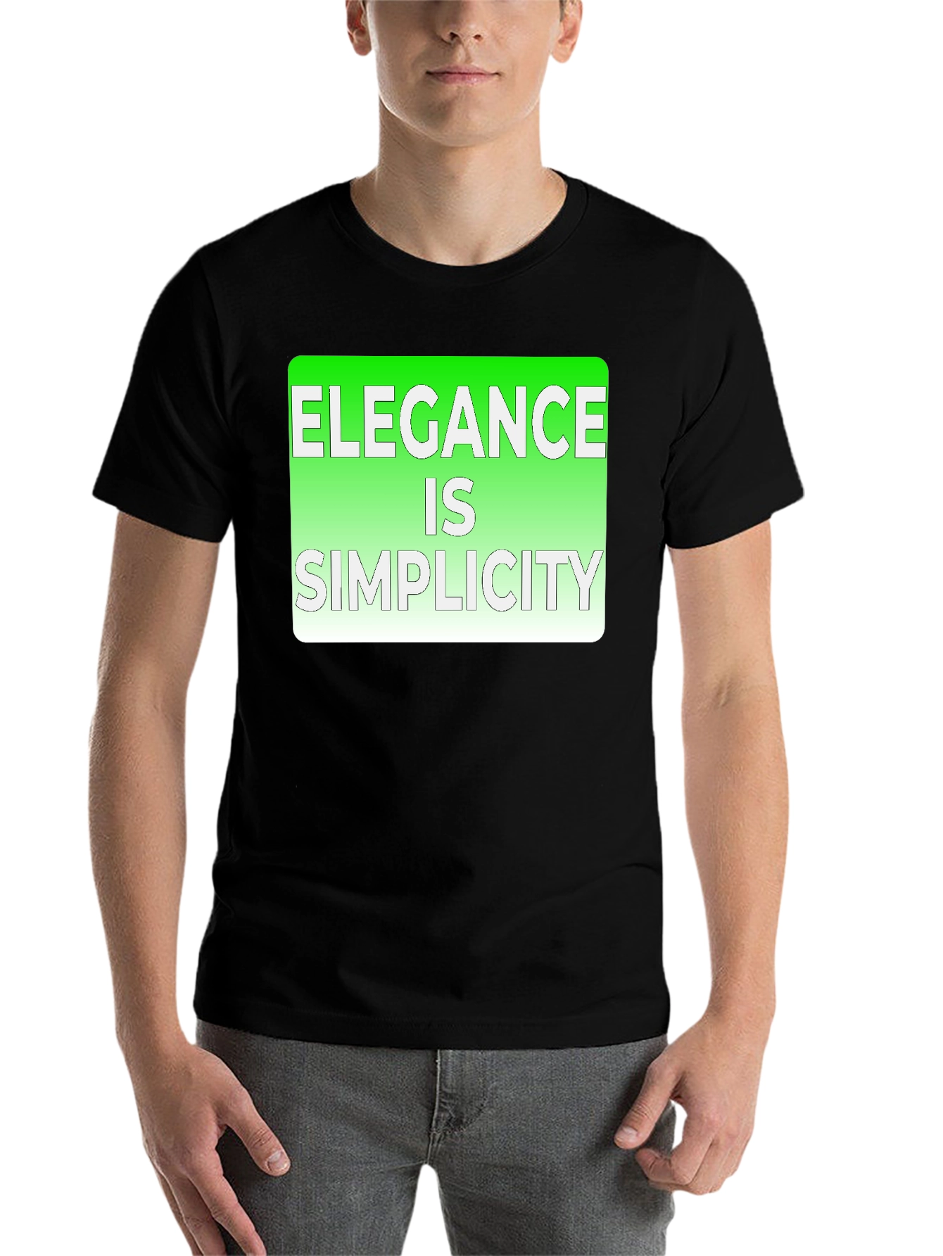 Elegance is Simplicity Graphic Tee - 7