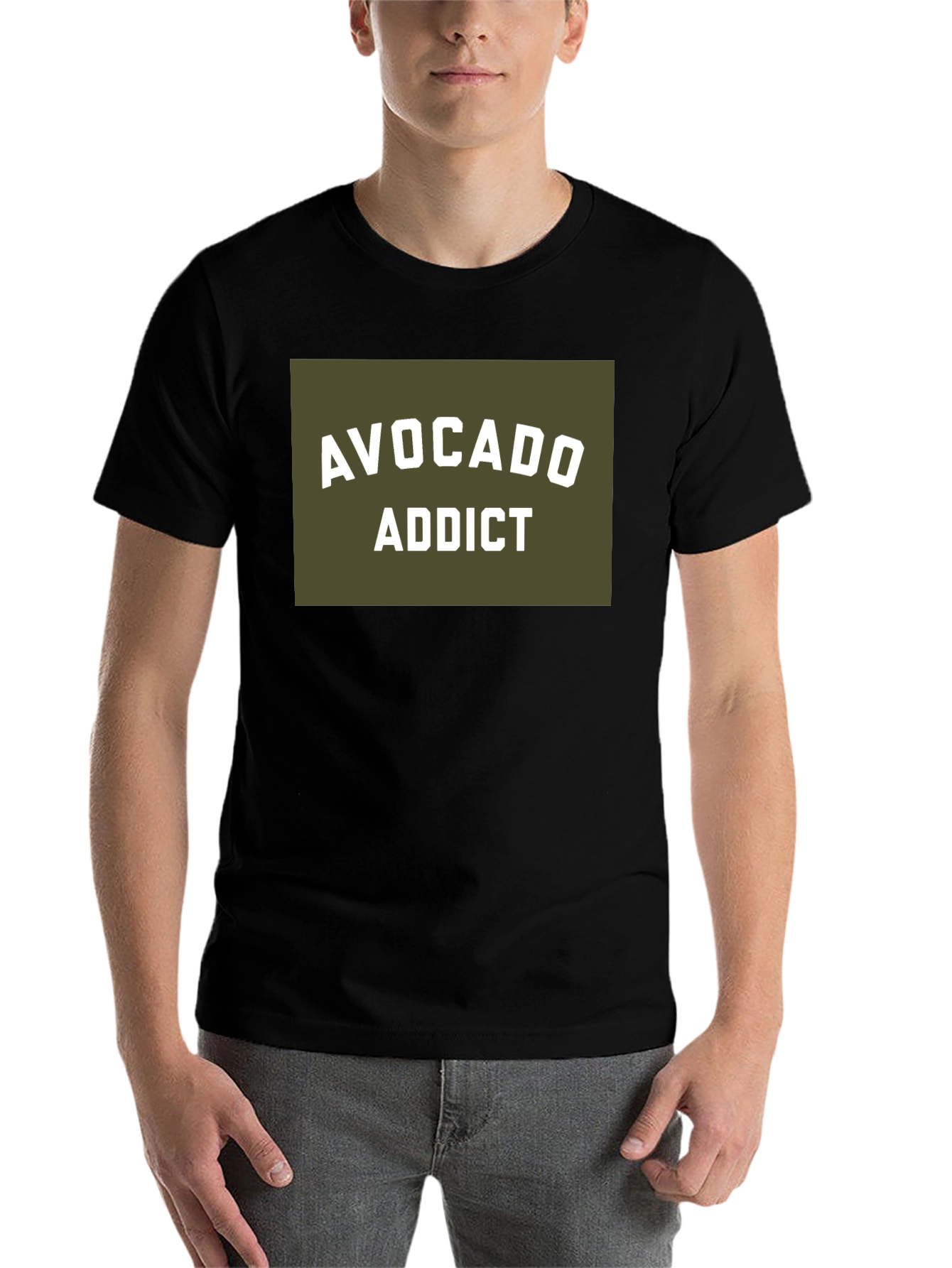 Black Avocado Addict Graphic T-Shirt - Black view 7