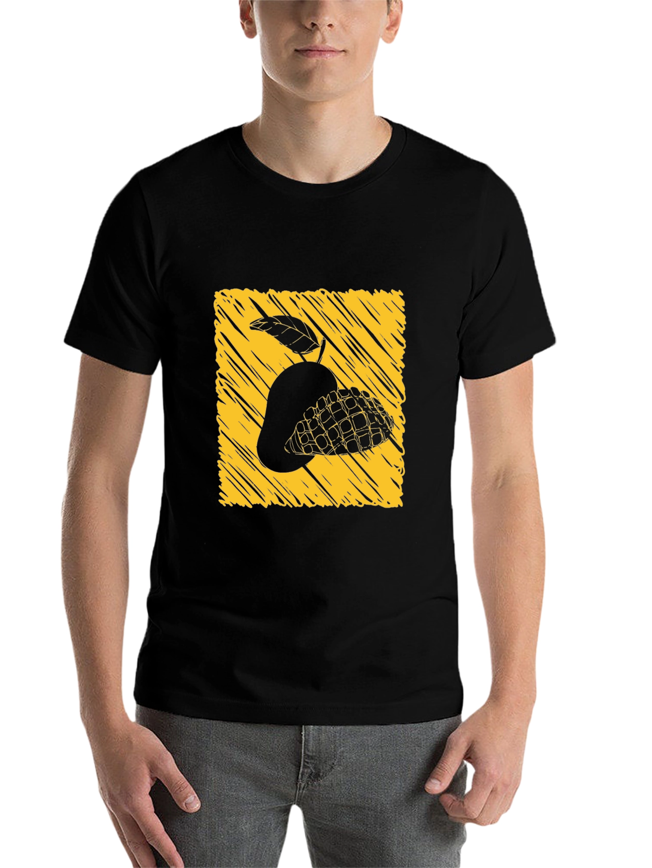 Black Mango Graphic Tee - Unique Design view 7