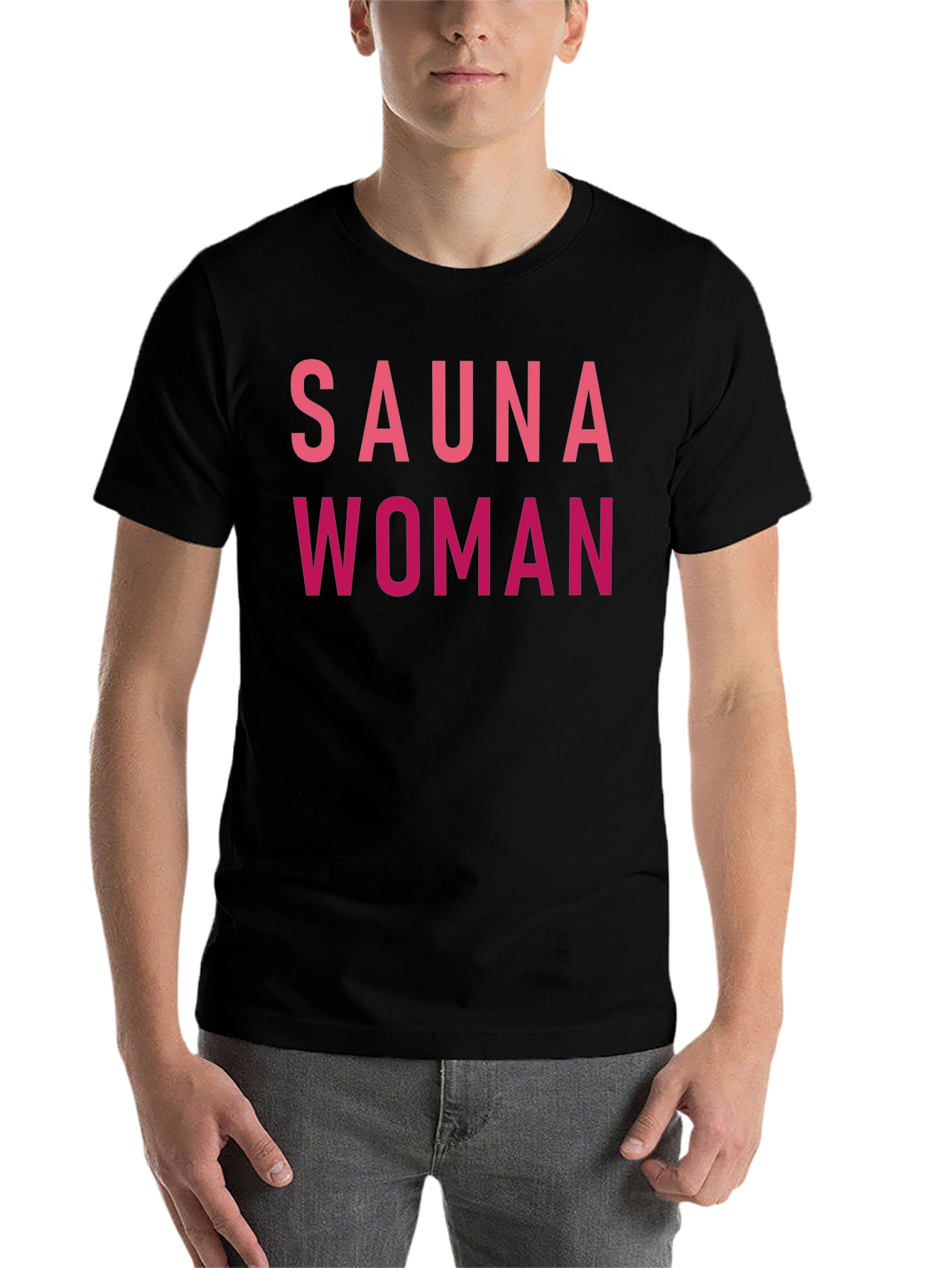 Black Sauna Woman Graphic Tee - Black view 7