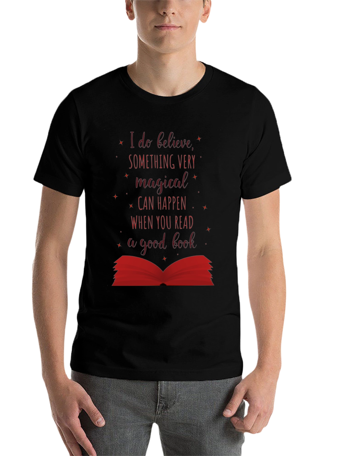 Black Magical Reads T-Shirt - Book Lover Tee view 7