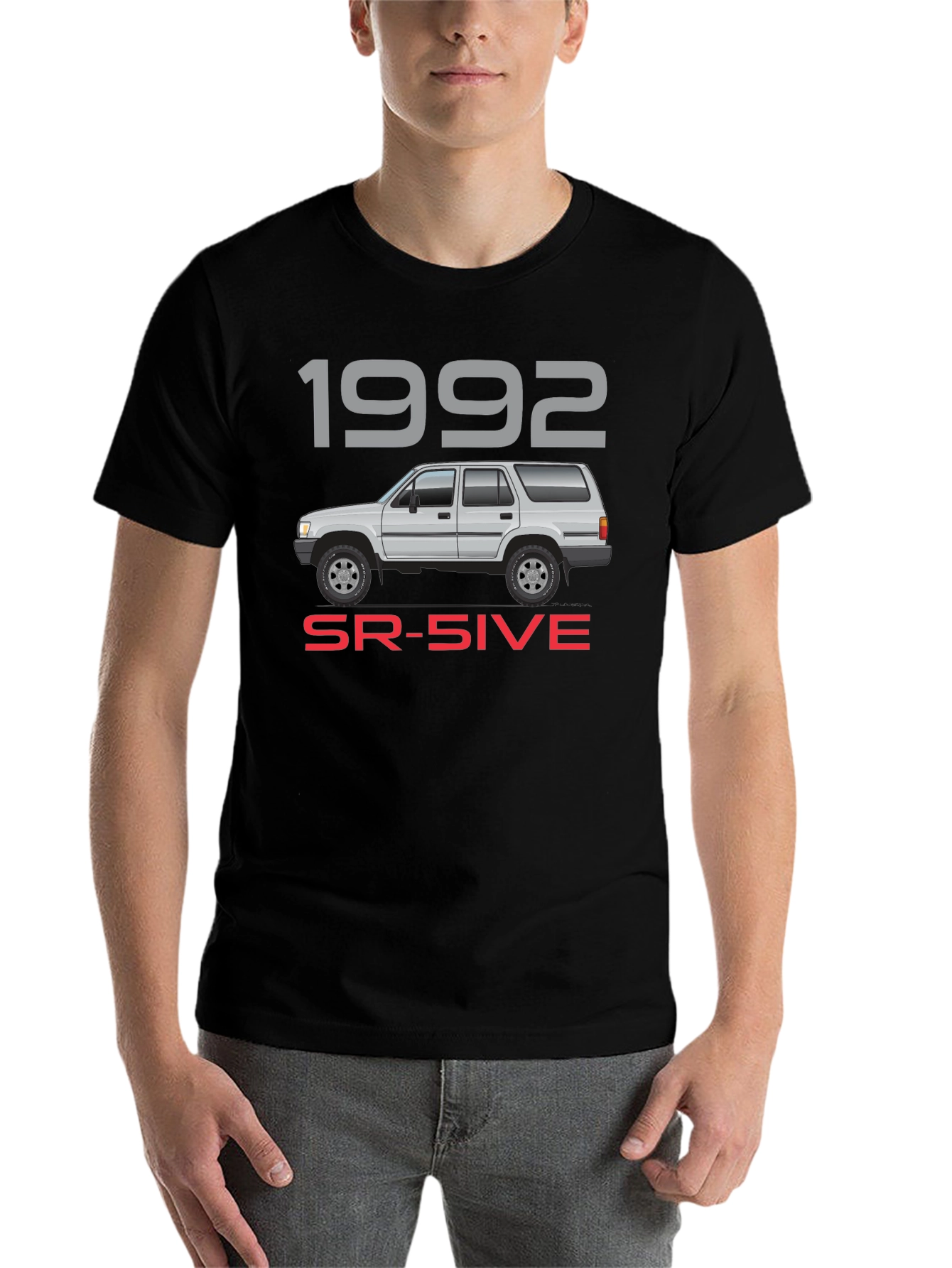 Black 1992 SR-5IVE Truck T-Shirt view 7