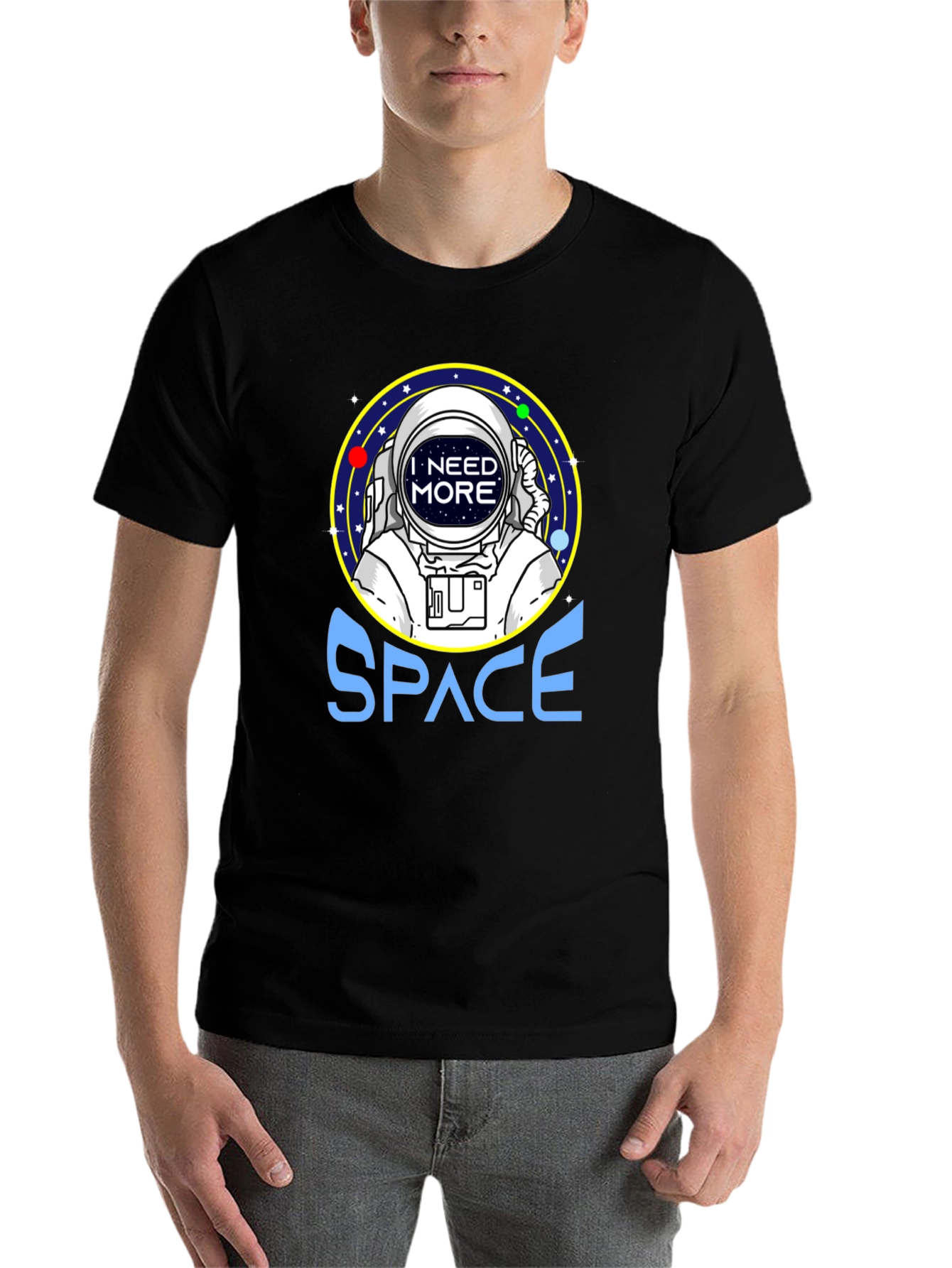 I Need More Space Astronaut Graphic T-Shirt - 7