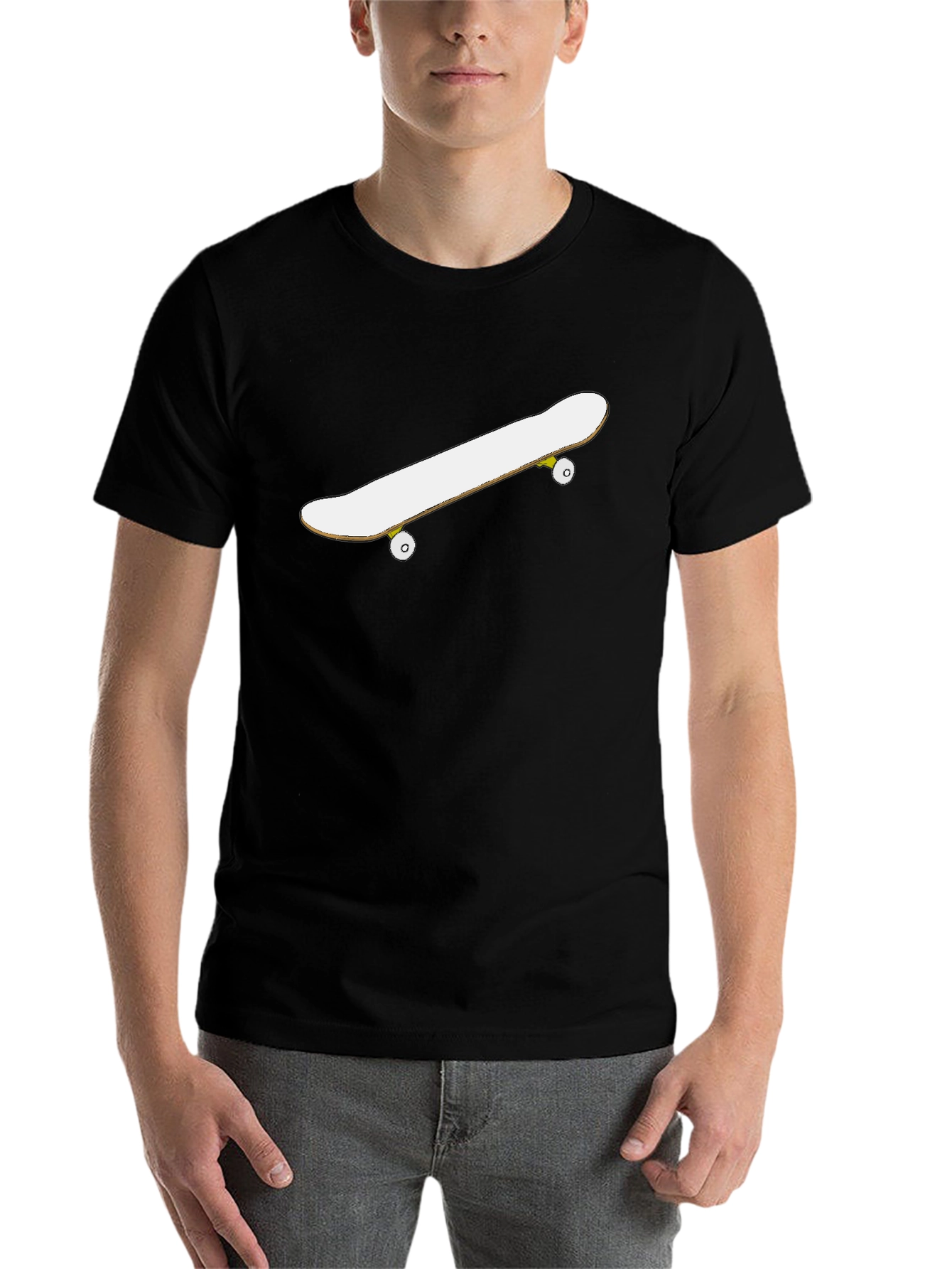 Black Skateboard Graphic Tee - Cool Casual Style view 7