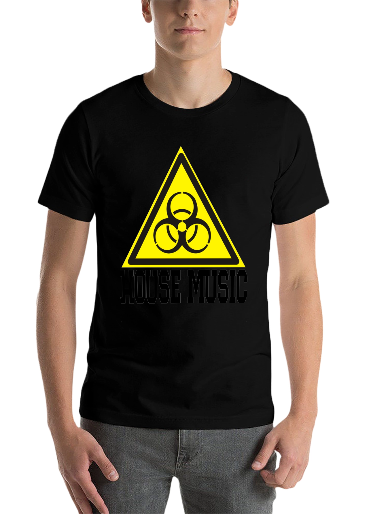 Black House Music Biohazard T-Shirt - Caution: May Cause Dancing! view 7