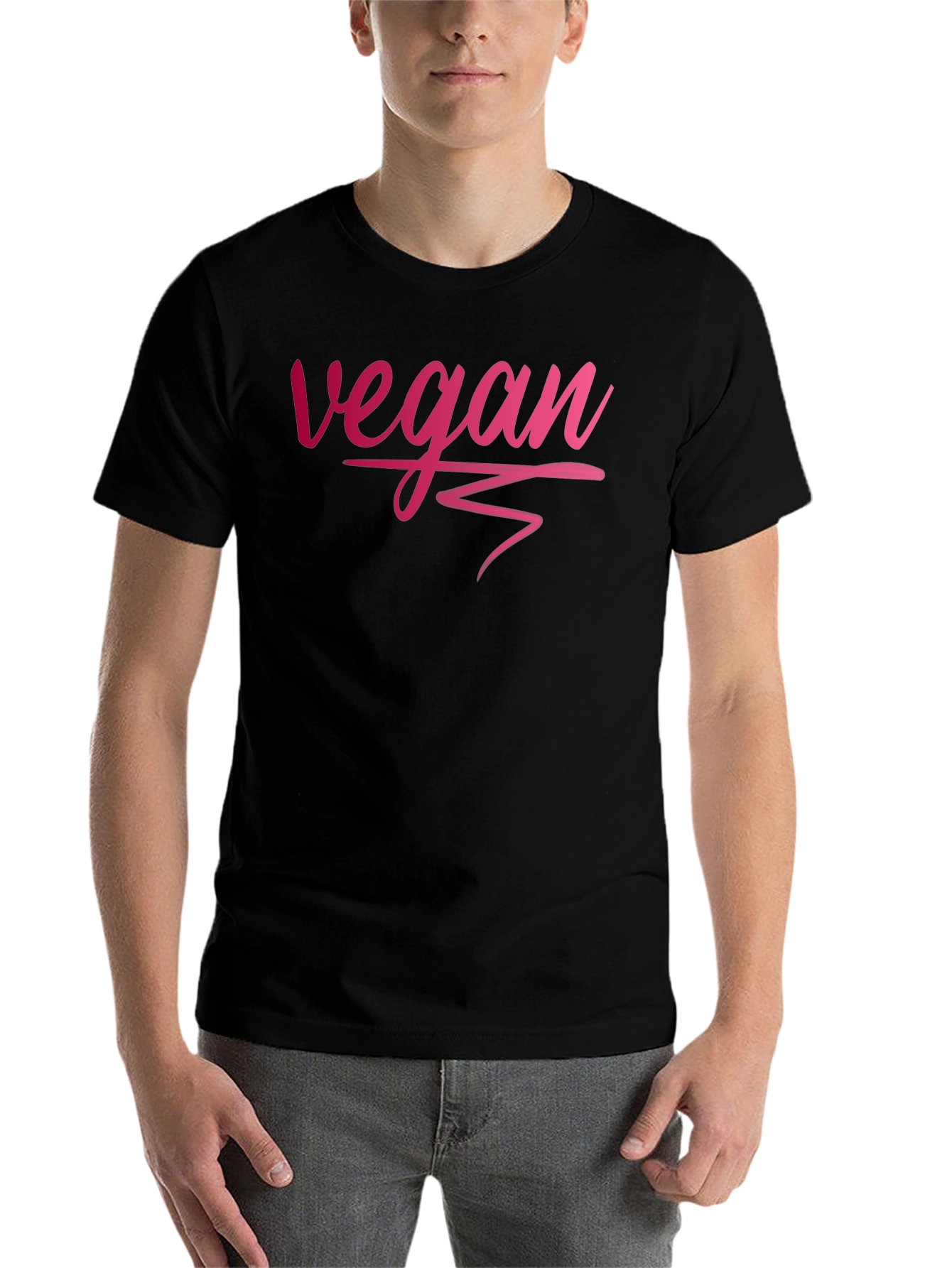 Black Vegan Graphic Tee - Stylish and Sustainable view 7