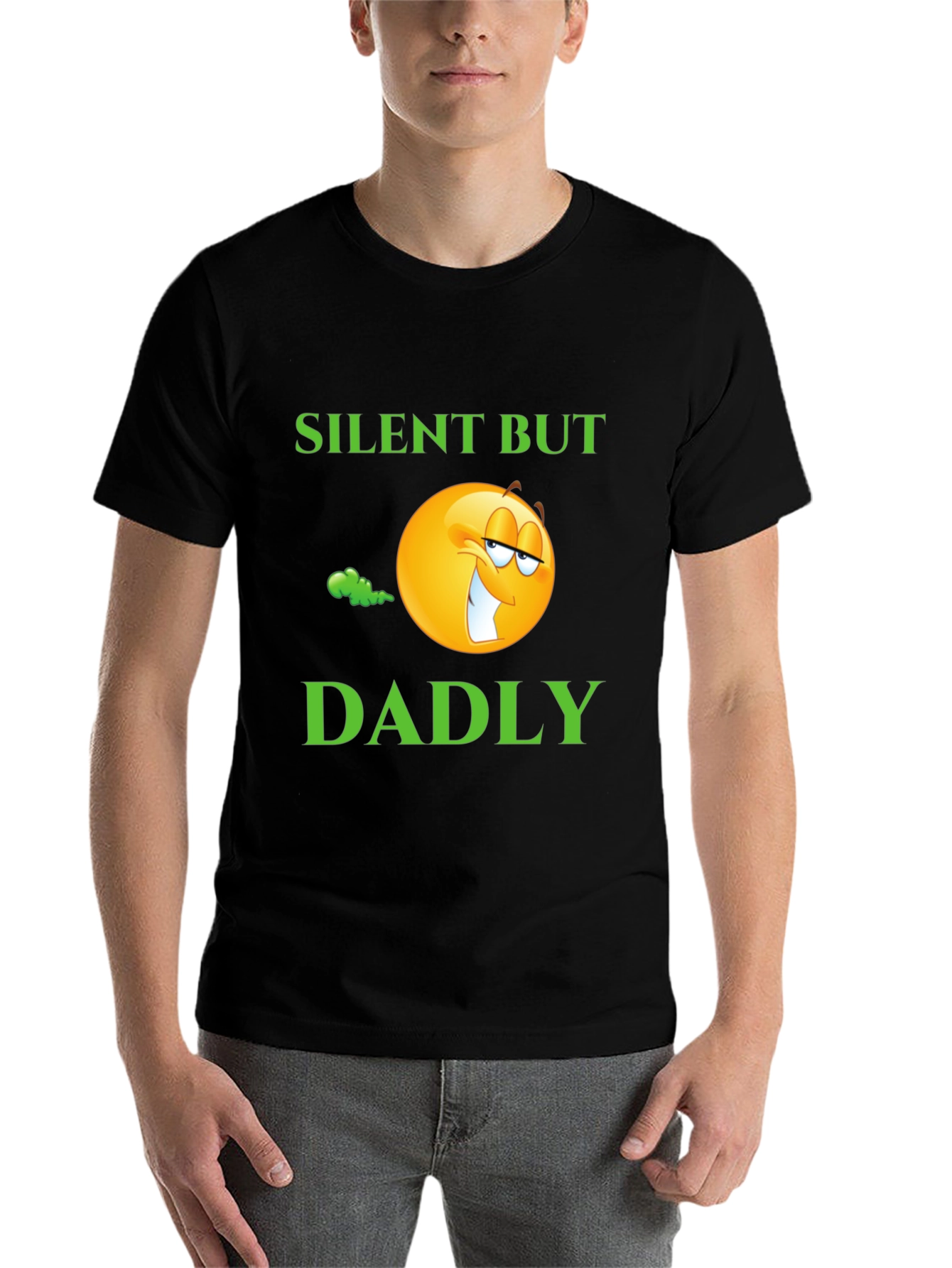 Silent But Dadly T-Shirt - Funny Dad Humor Tee - 7