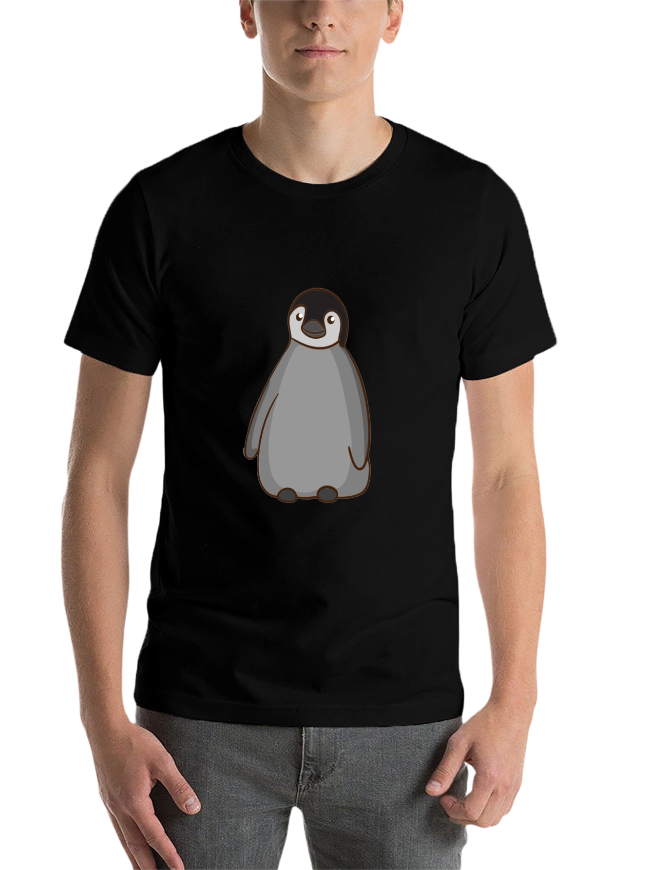 Black Penguin Graphic Black T-Shirt view 7