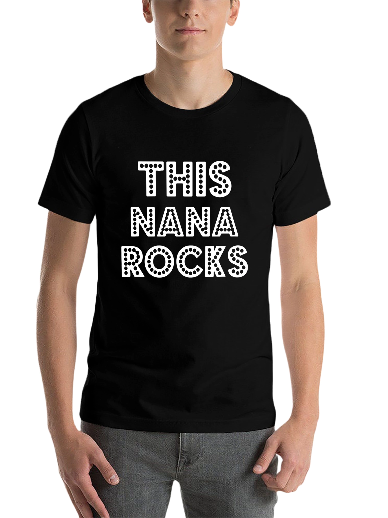 Black This Nana Rocks Black T-Shirt view 7