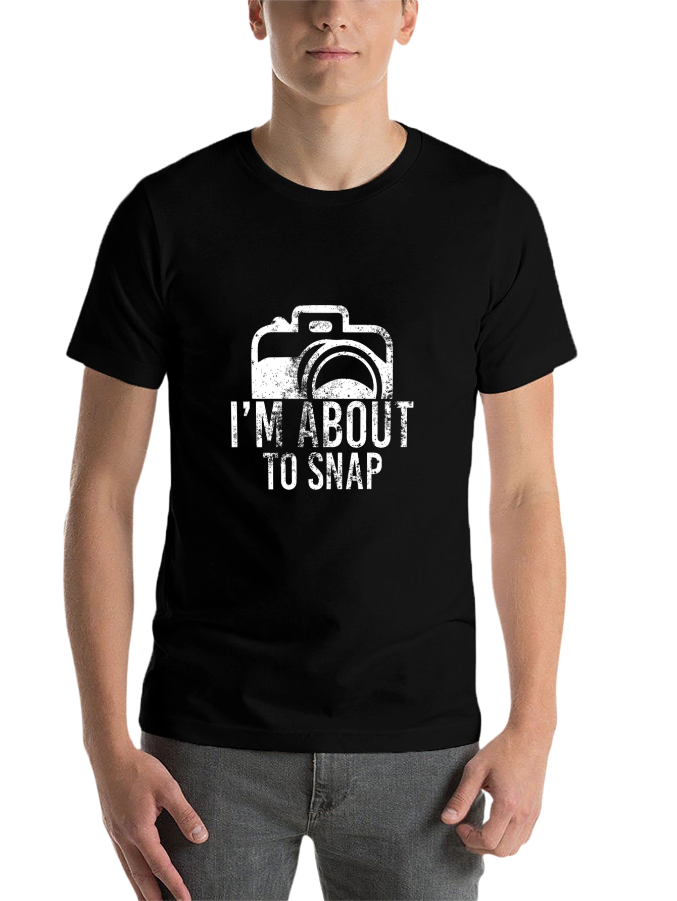 Black I'm About To Snap Camera Graphic Tee - Black view 7