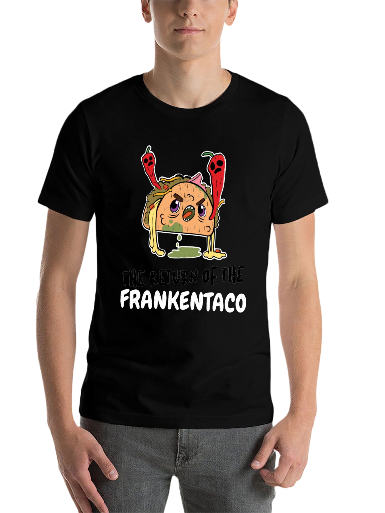 Black Frankentaco Graphic T-Shirt view 7