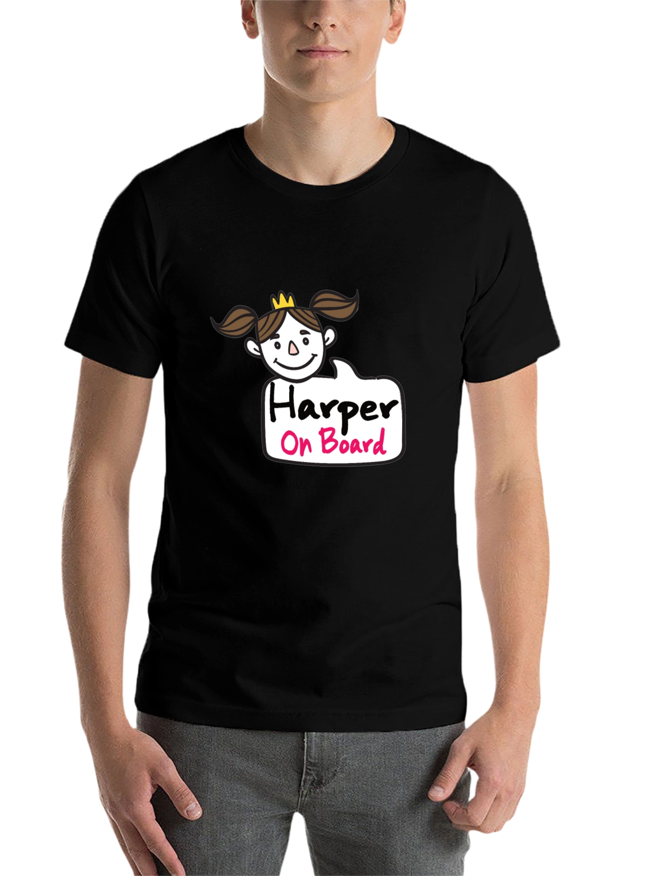 Black Harper On Board Black T-Shirt view 7