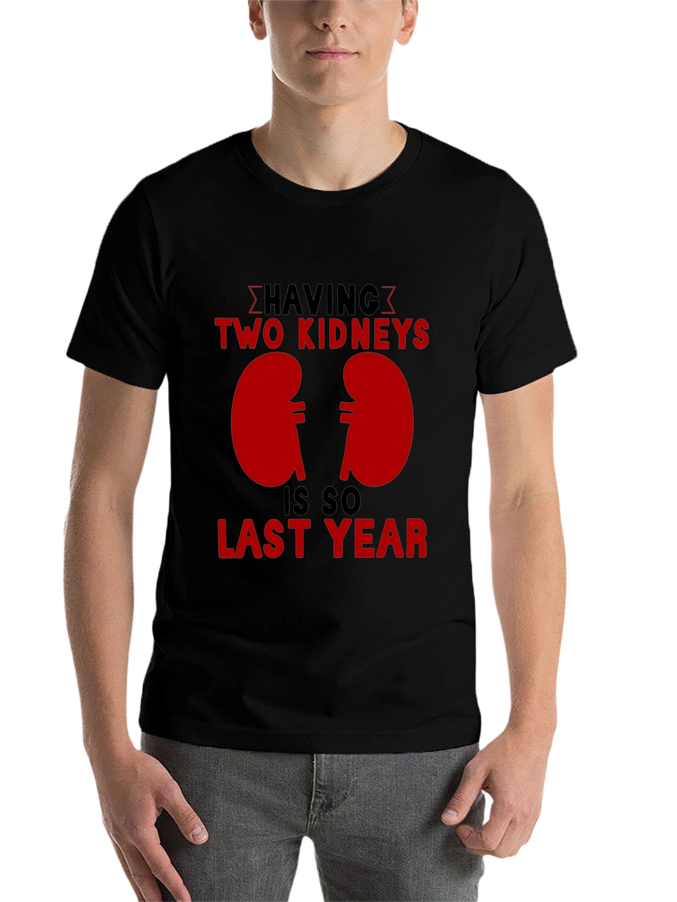 Black Funny Kidney Transplant T-Shirt view 7