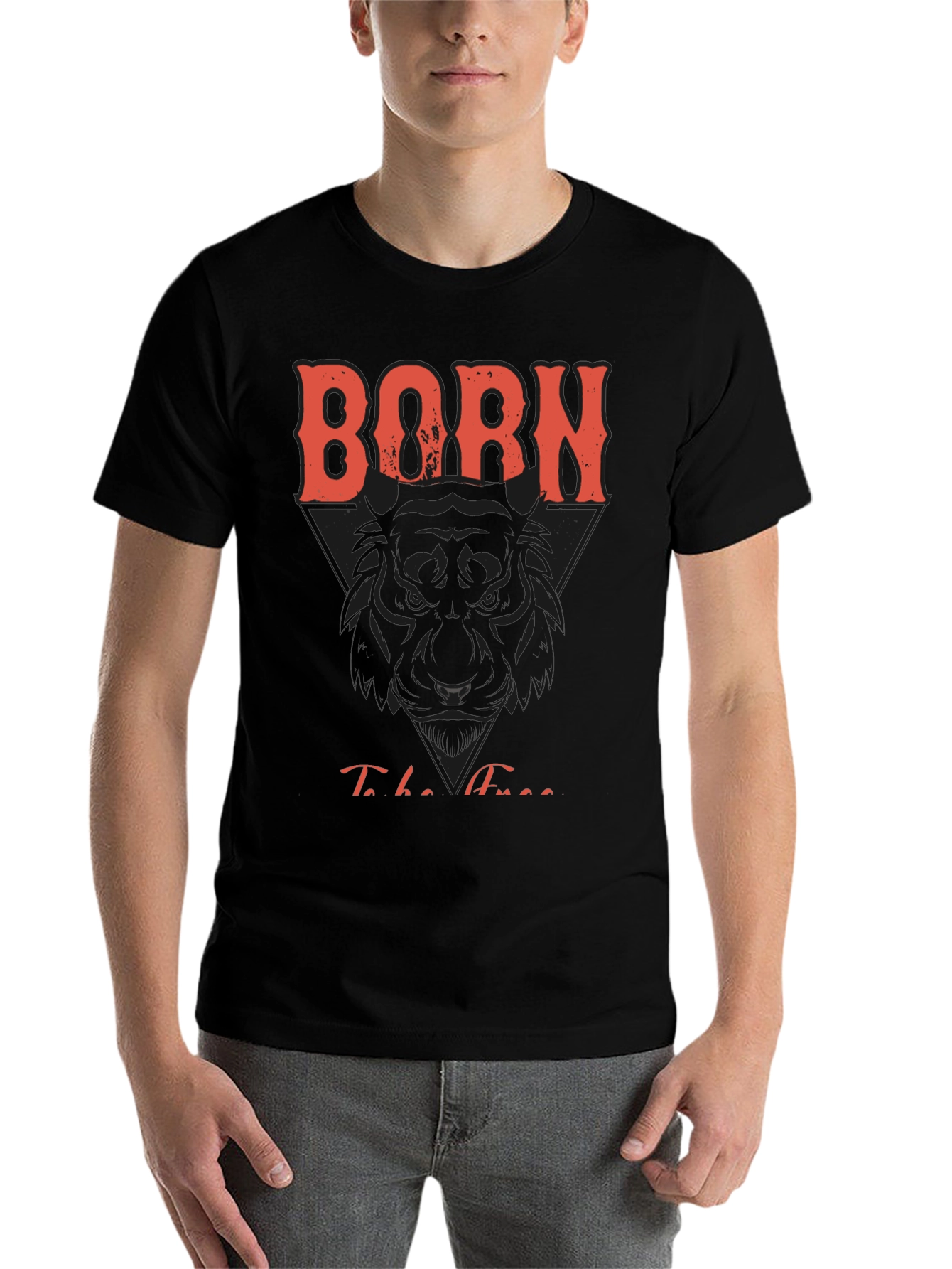 Black Born To Be Free Graphic Print Tee view 7