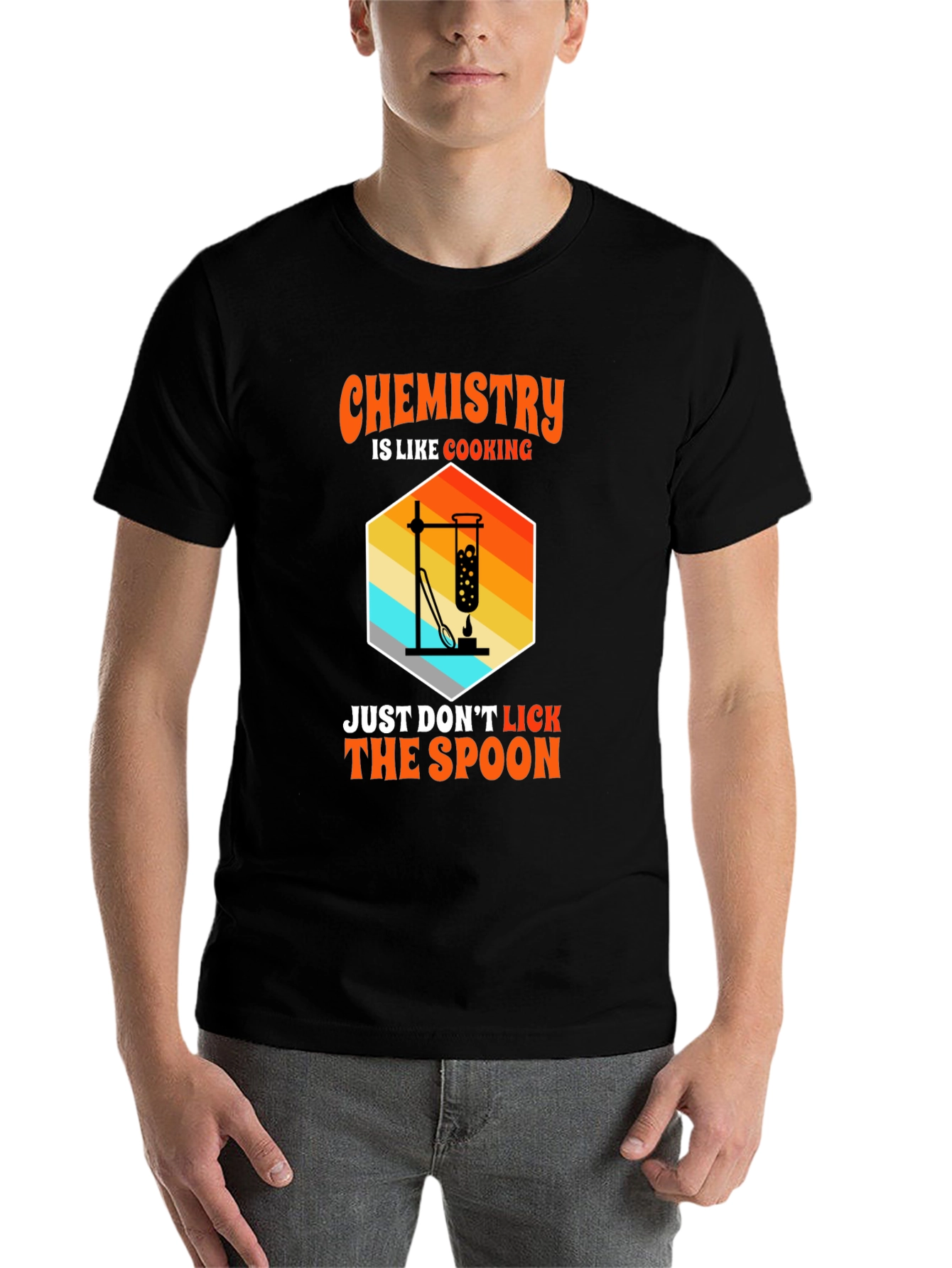 Black Chemistry is Like Cooking Funny T-Shirt view 7