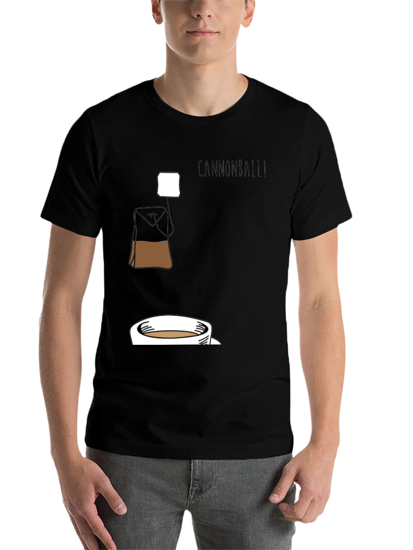 Black Cannonball Tea T-Shirt - Brewtiful Design! view 7