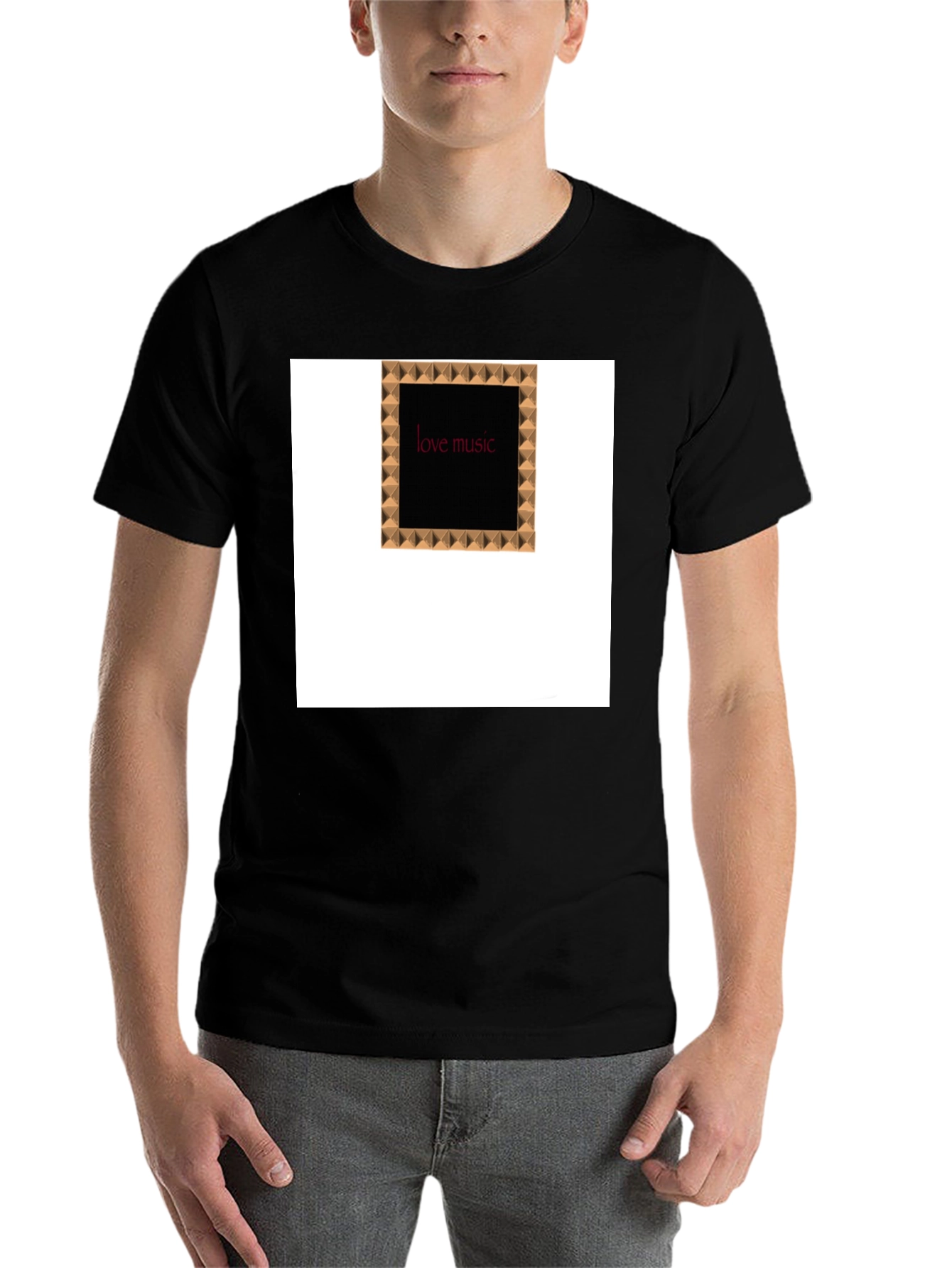 Black Love Music Tee - Black T-Shirt view 7