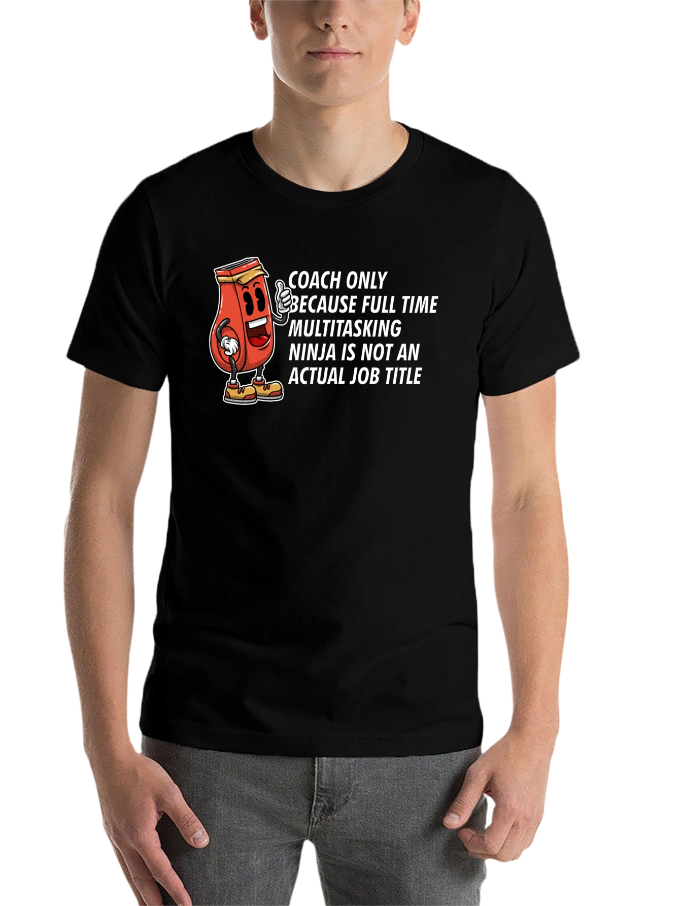 Black Coach Multitasking Ninja T-Shirt view 7