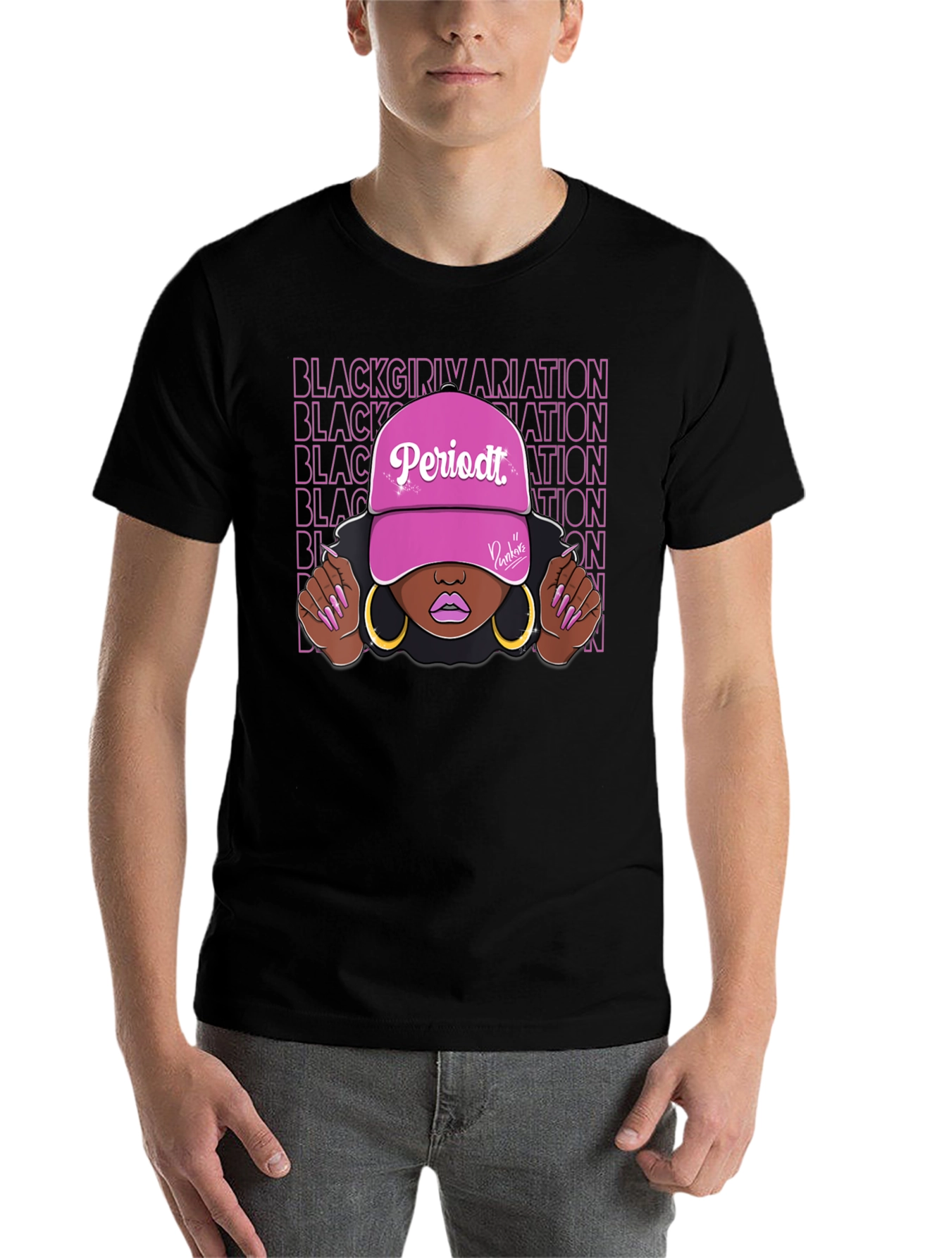 Black Black Girl Periodt T-Shirt view 7