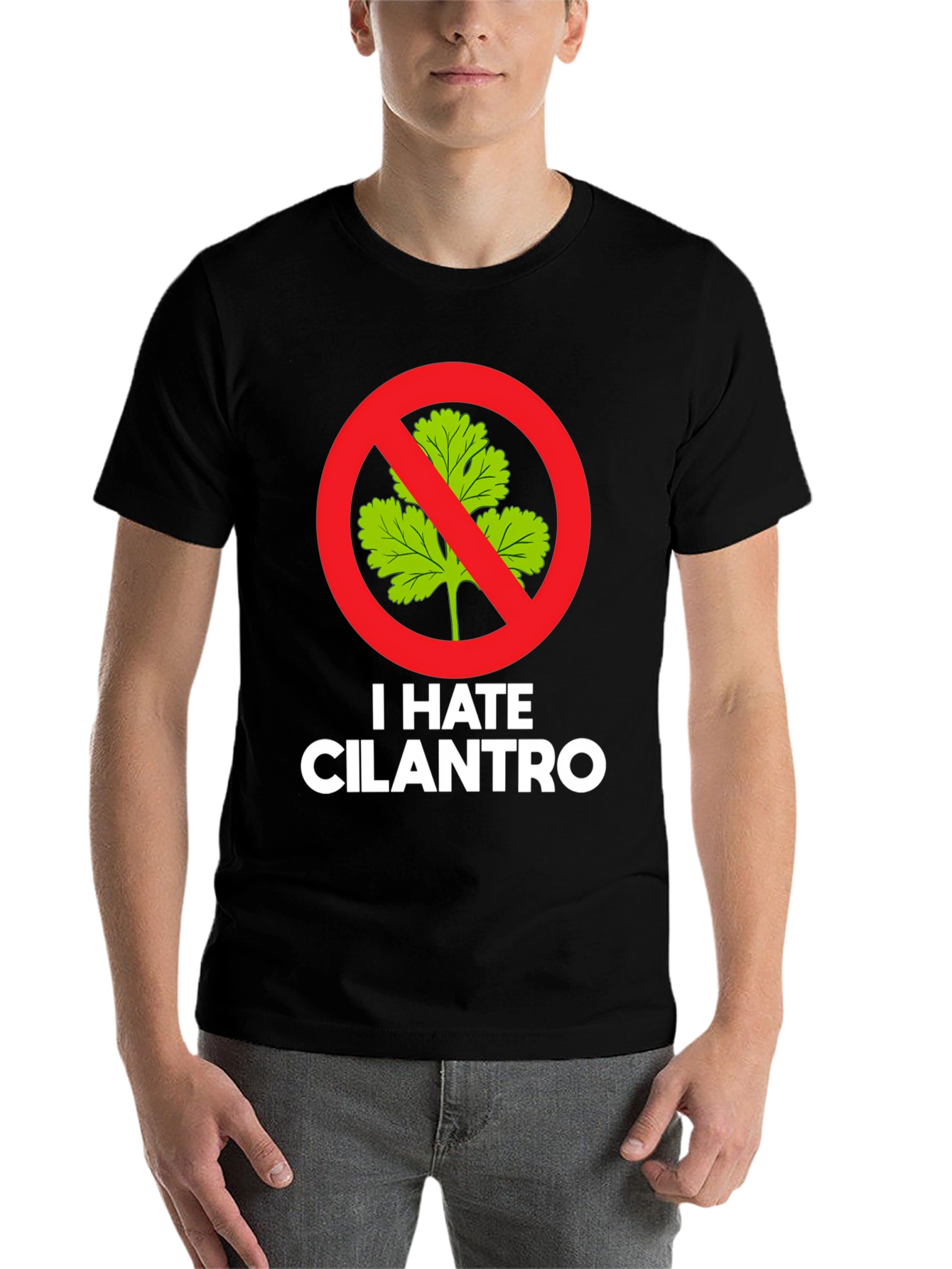Black I Hate Cilantro Graphic Tee view 7