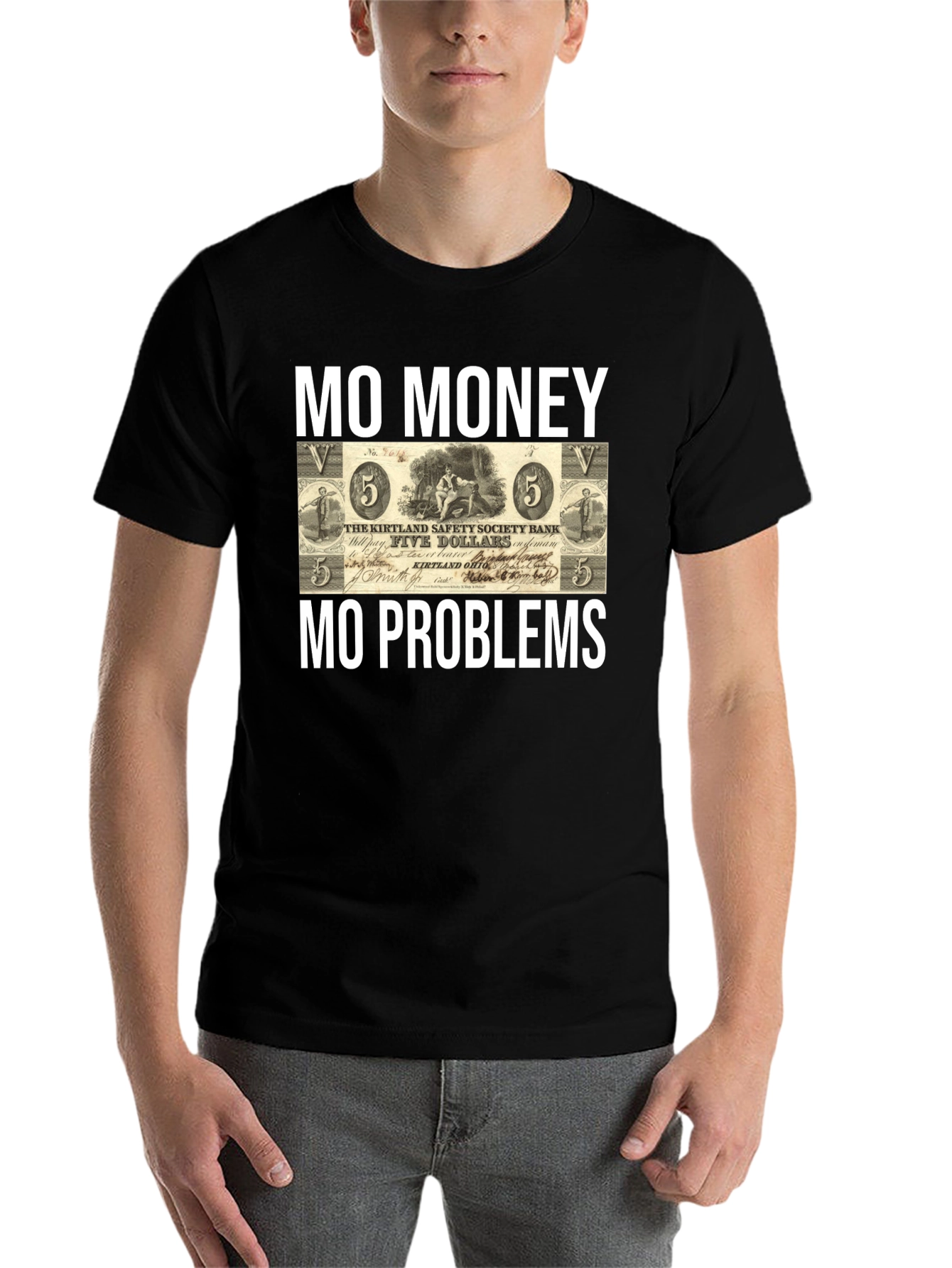 Black Mo Money, Mo Problems T-Shirt view 7
