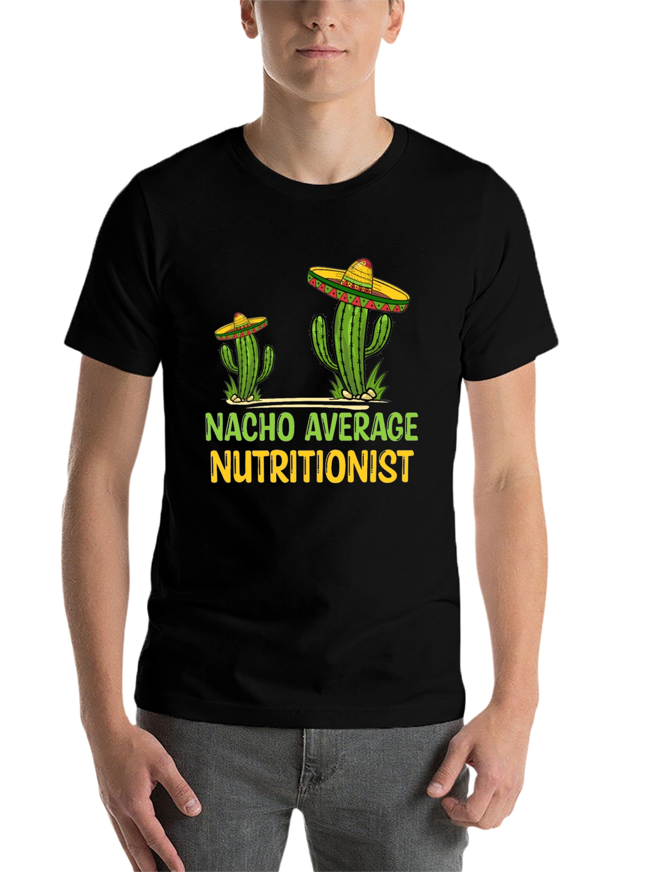 Black Nacho Average Nutritionist Graphic Tee view 7
