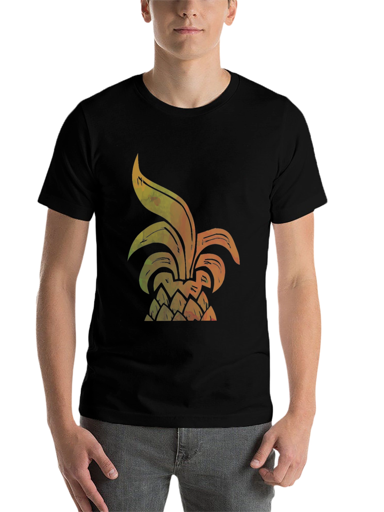Black Pineapple Graphic Tee - Tropical Vibes view 7