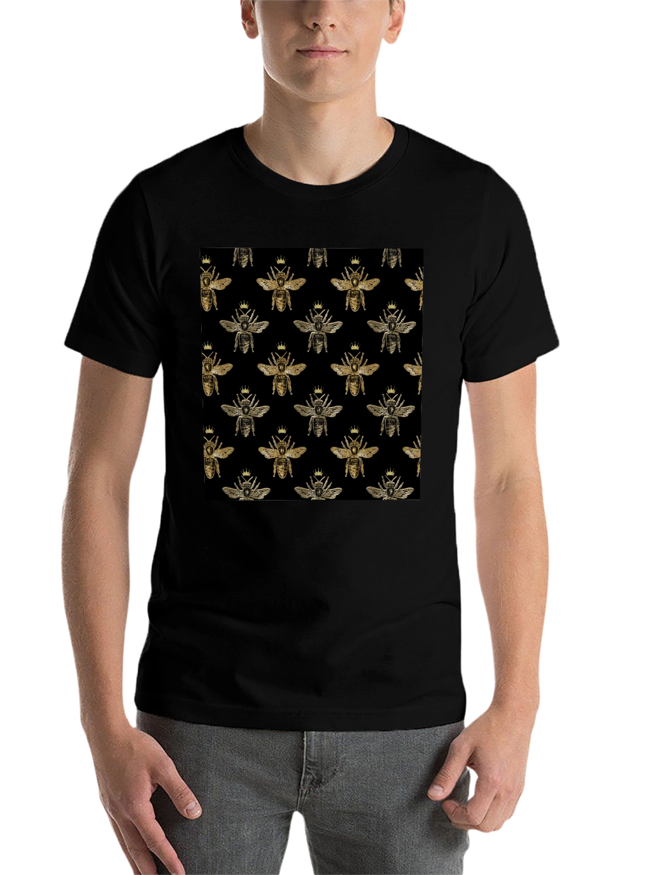 Black Black Bee Crown Graphic Tee view 7