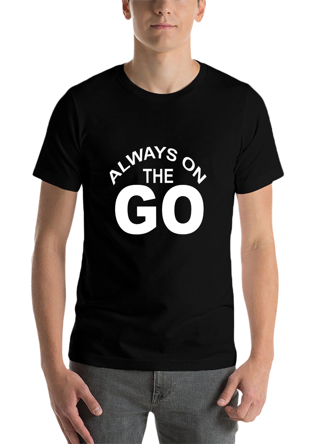 Black Always On The Go Black Graphic Tee view 7