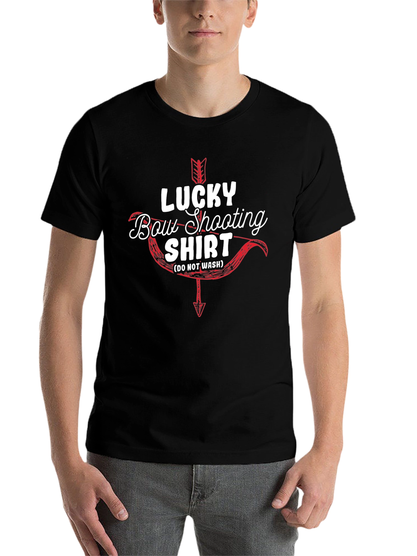 Black Lucky Bow Shooting Shirt - Archery T-Shirt view 7
