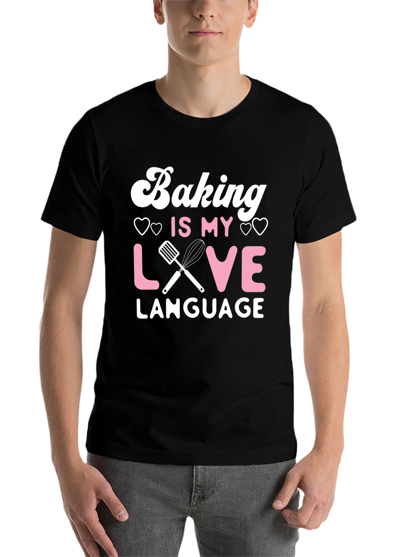 Black Baking is My Love Language T-Shirt - Baker Gift view 7