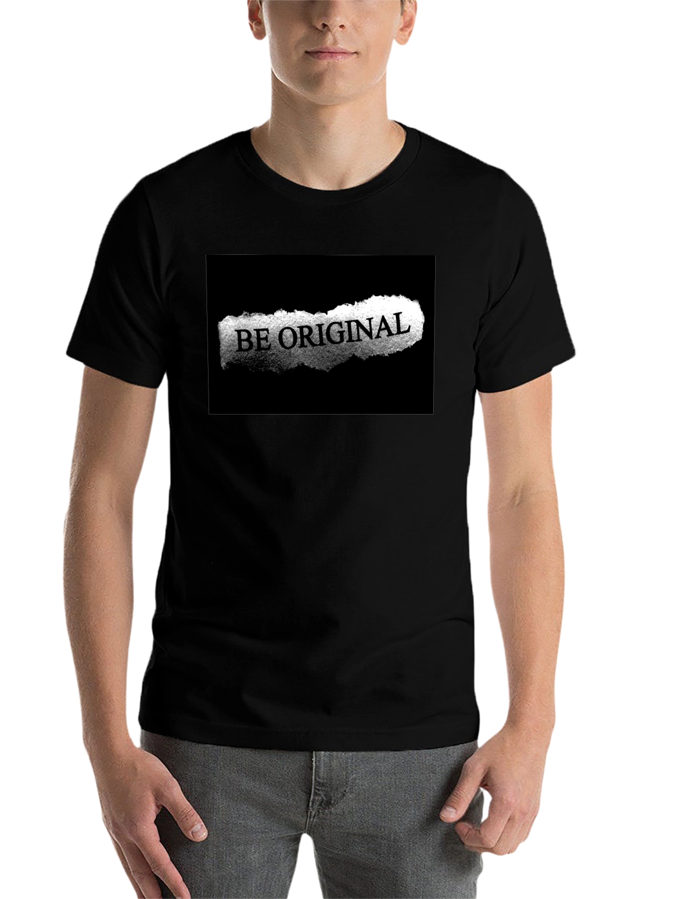Black Be Original Black Graphic Tee view 7