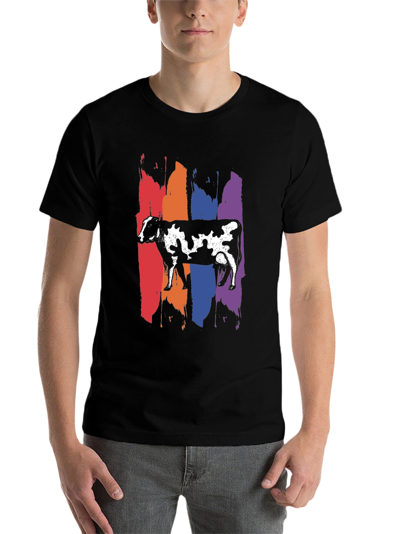 Black Cow Pride T-Shirt view 7