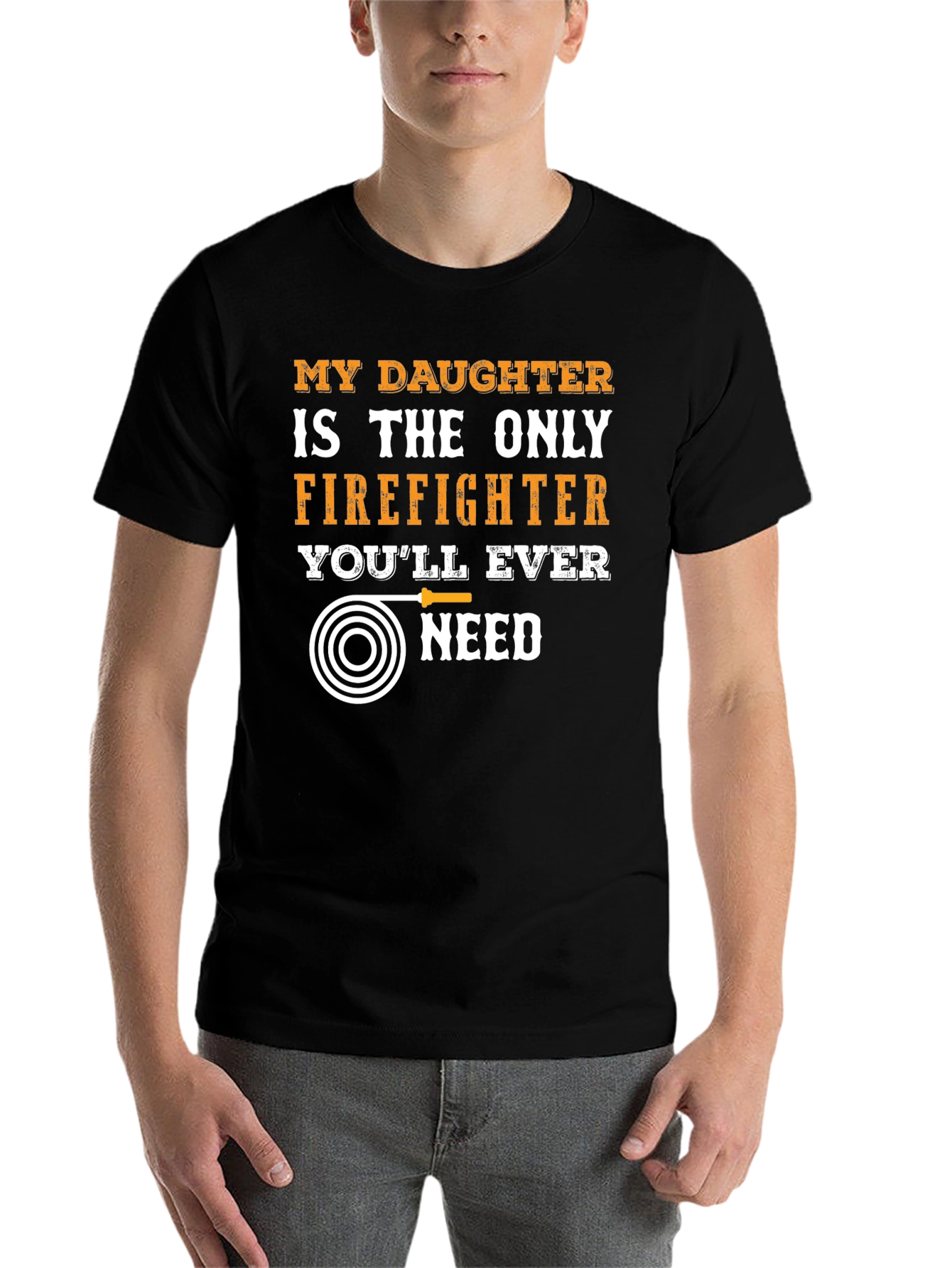Black Firefighter's Daughter T-Shirt - Heroic Pride Tee view 7