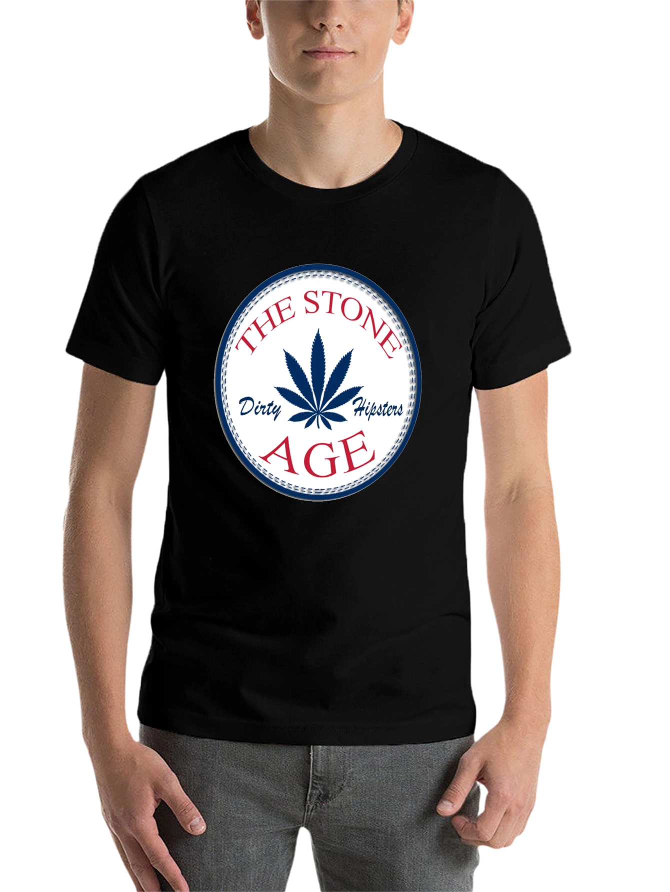 Black The Stone Age Dirty Hipsters Graphic Tee view 7