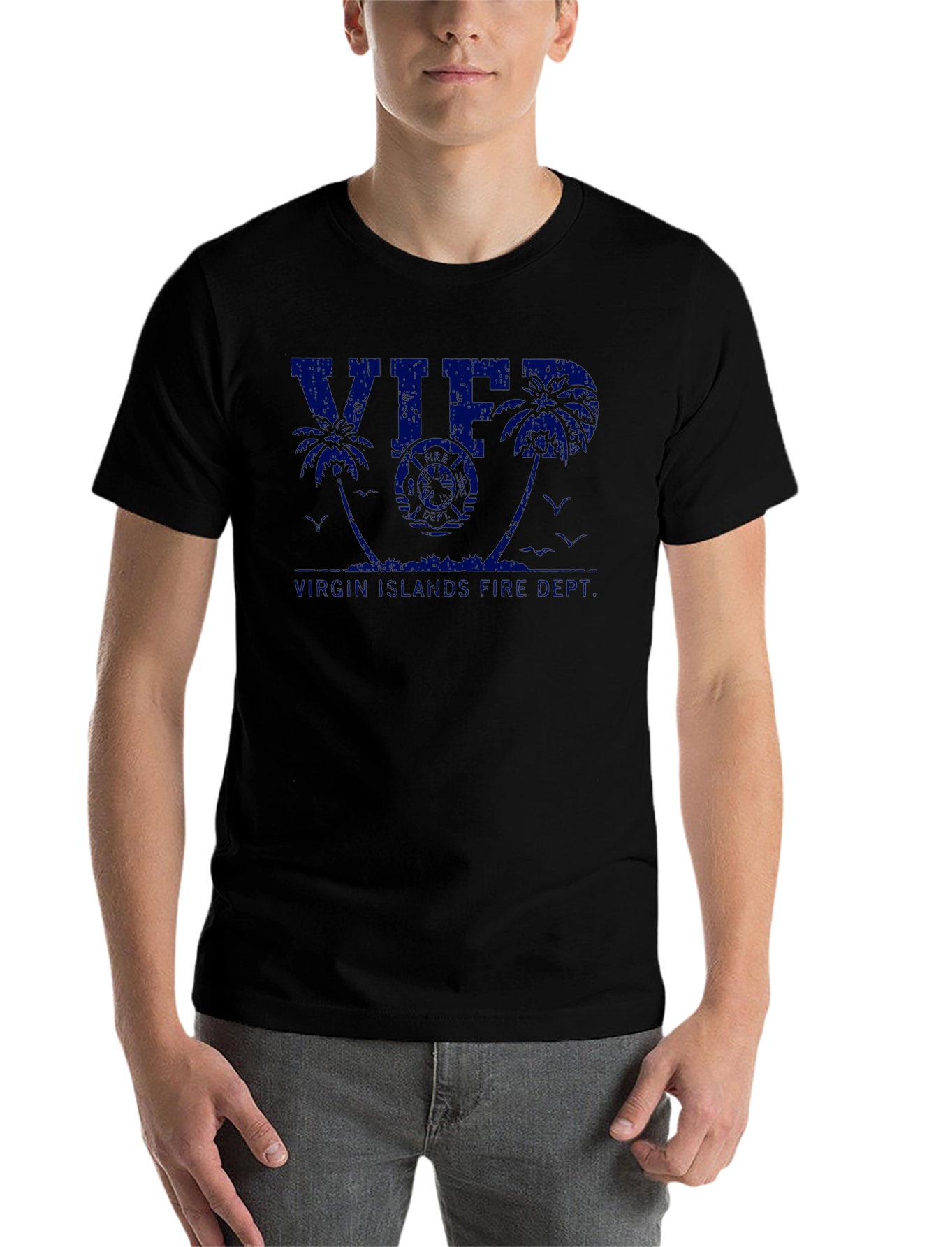 Virgin Islands Fire Dept. Black T-Shirt - 7