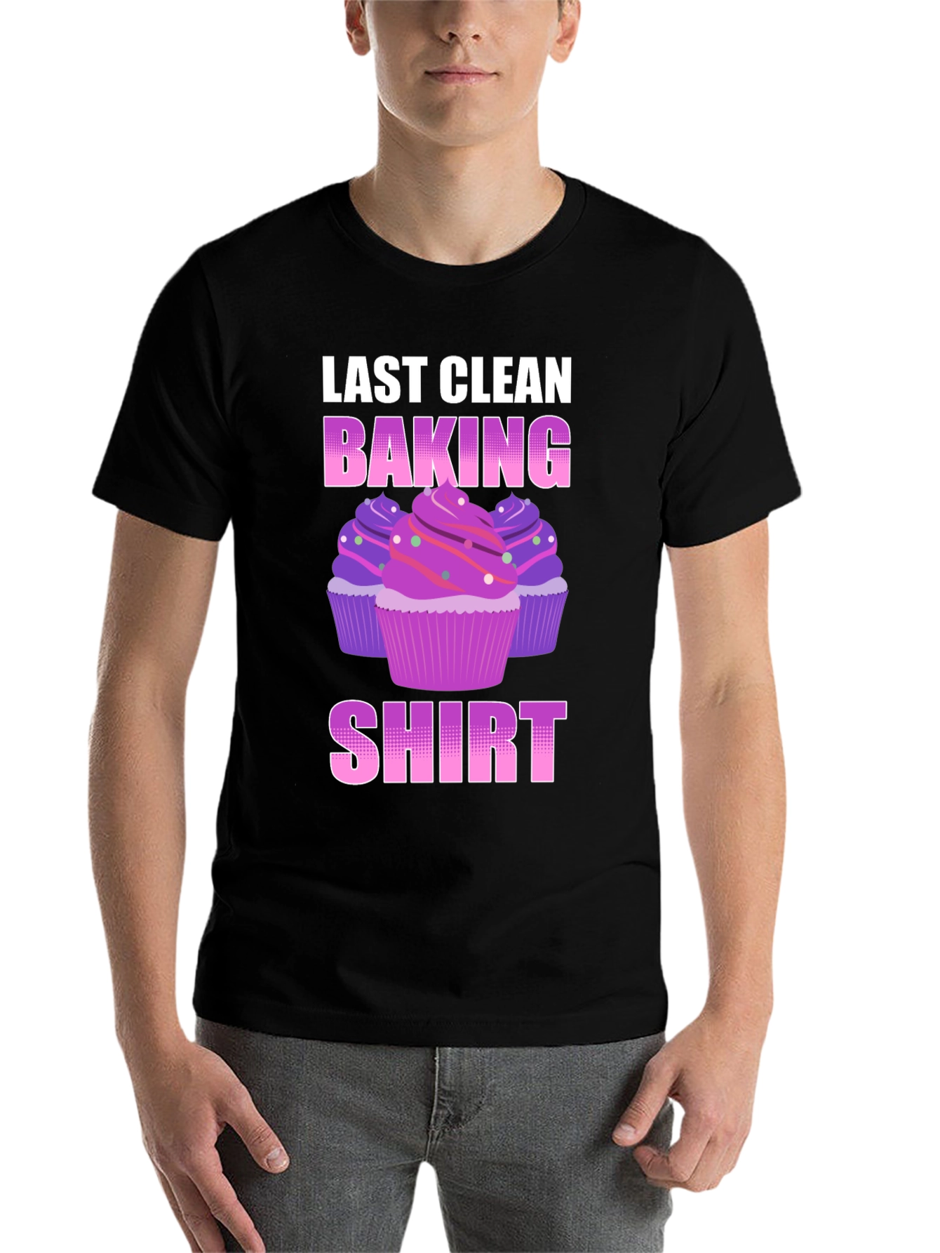 Black Last Clean Baking Shirt - Cupcake T-Shirt view 7