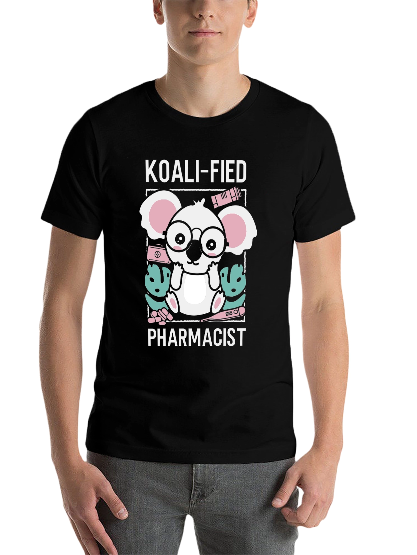 Black Koali-fied Pharmacist T-Shirt view 7