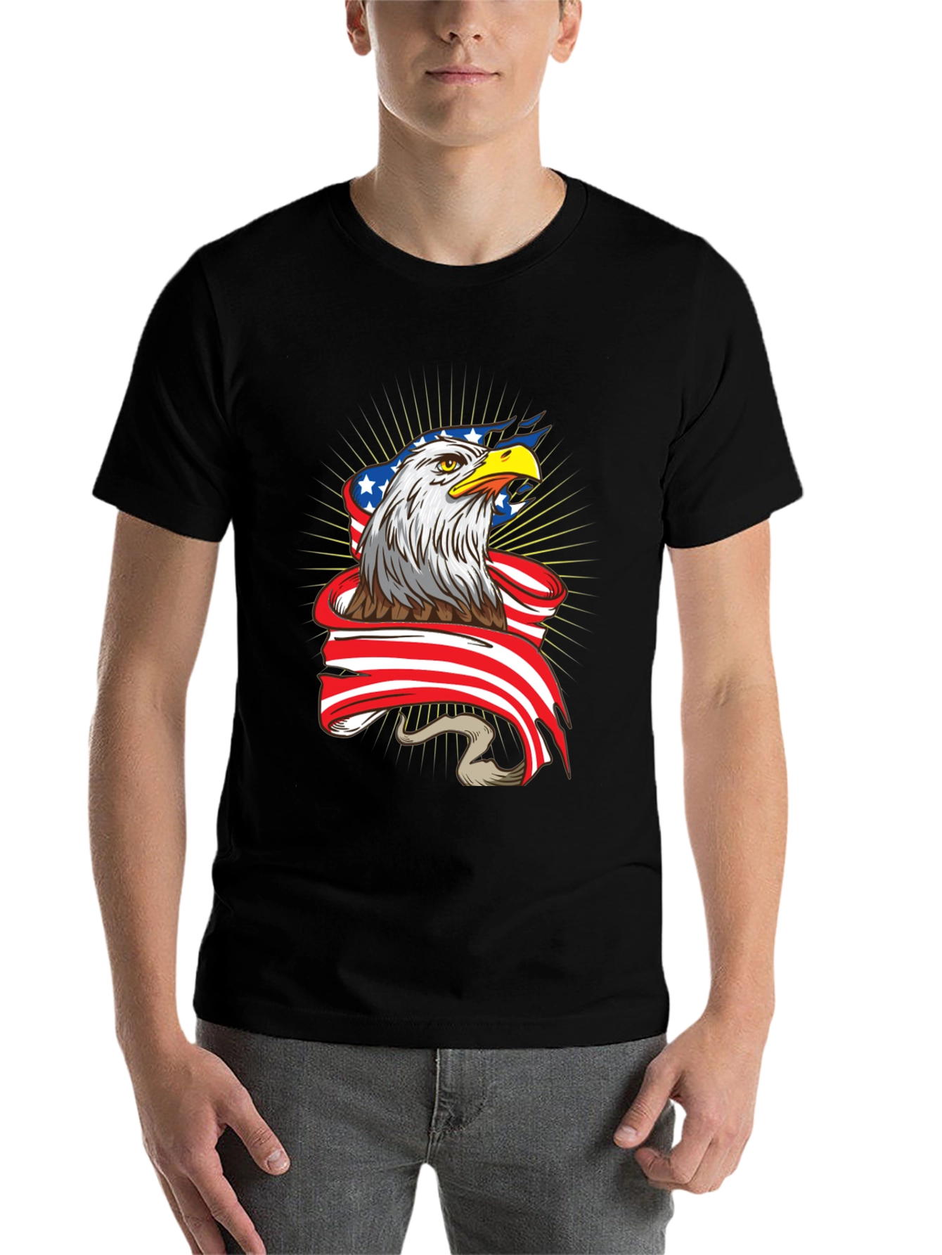 American Eagle Graphic Tee - Patriotic T-Shirt - 7