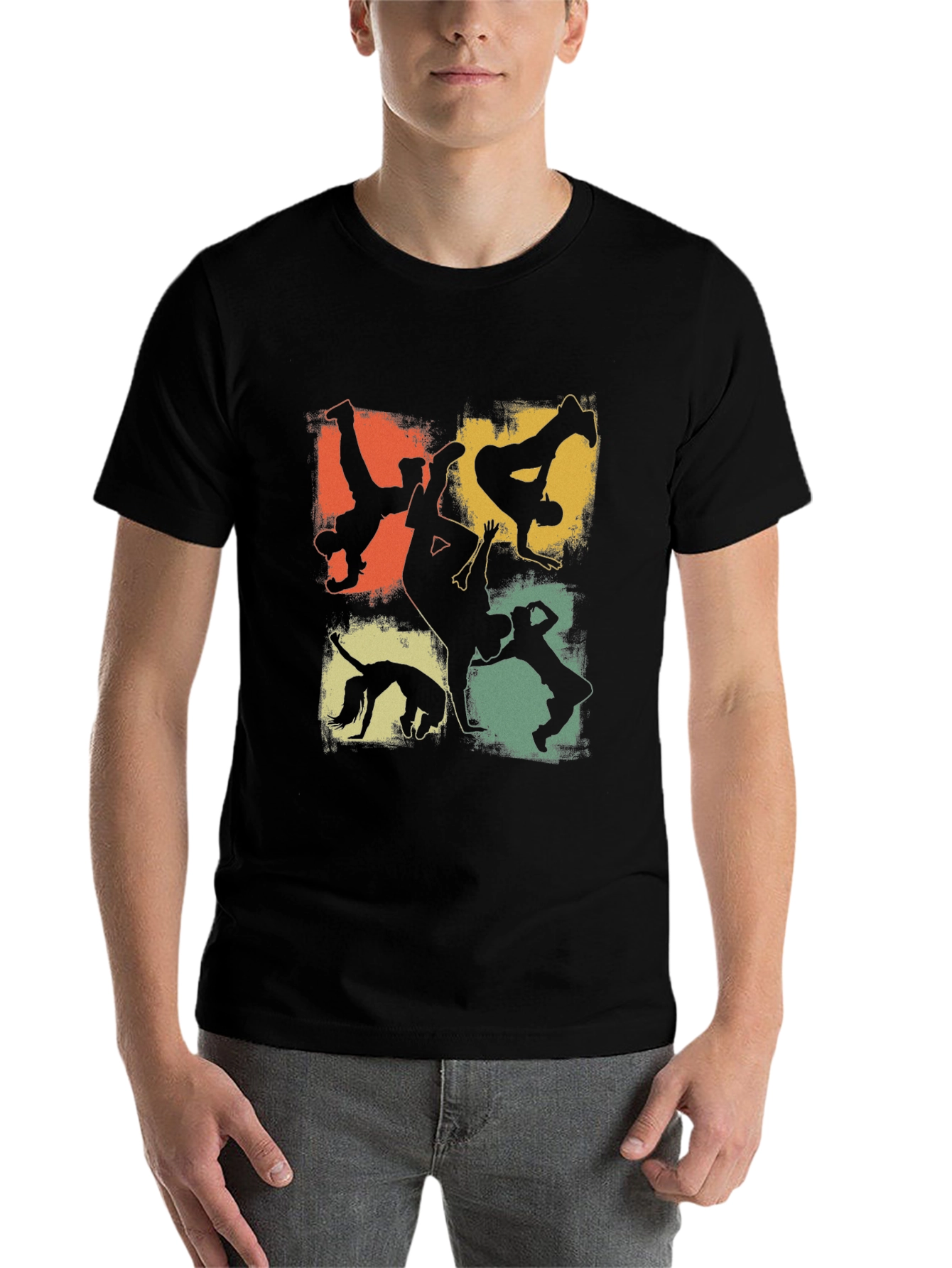 Black Retro Breakdance T-Shirt view 7