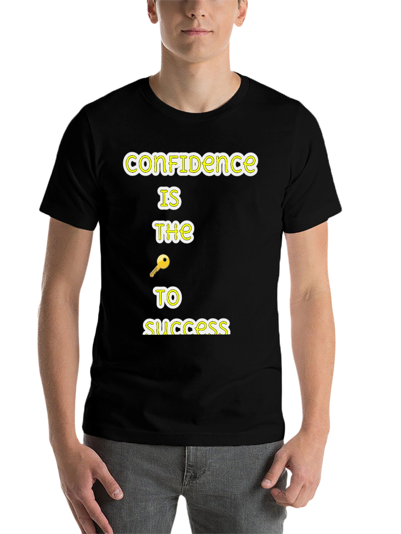 Black Confidence is Key T-Shirt view 7