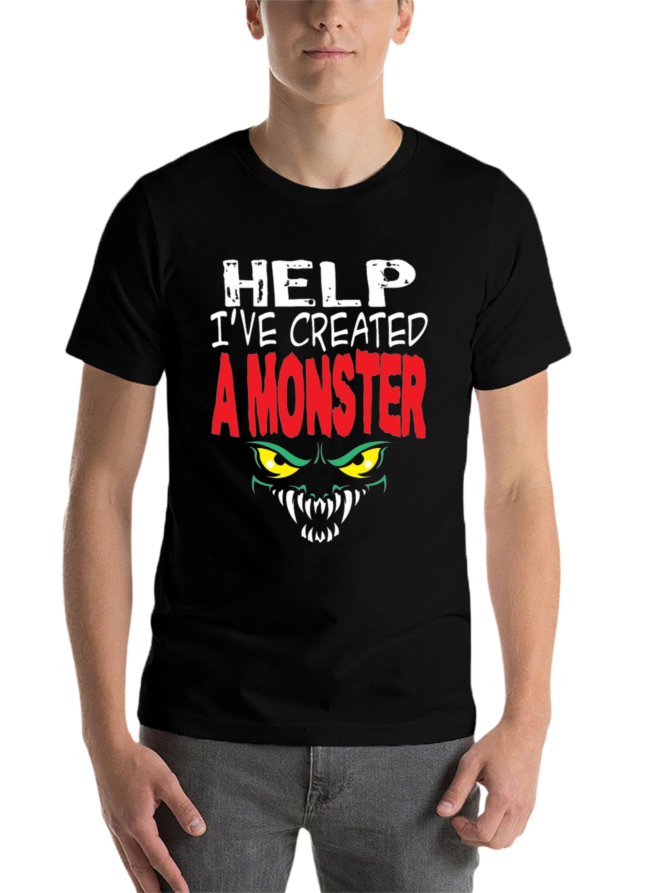 Black Monster Graphic T-Shirt view 7