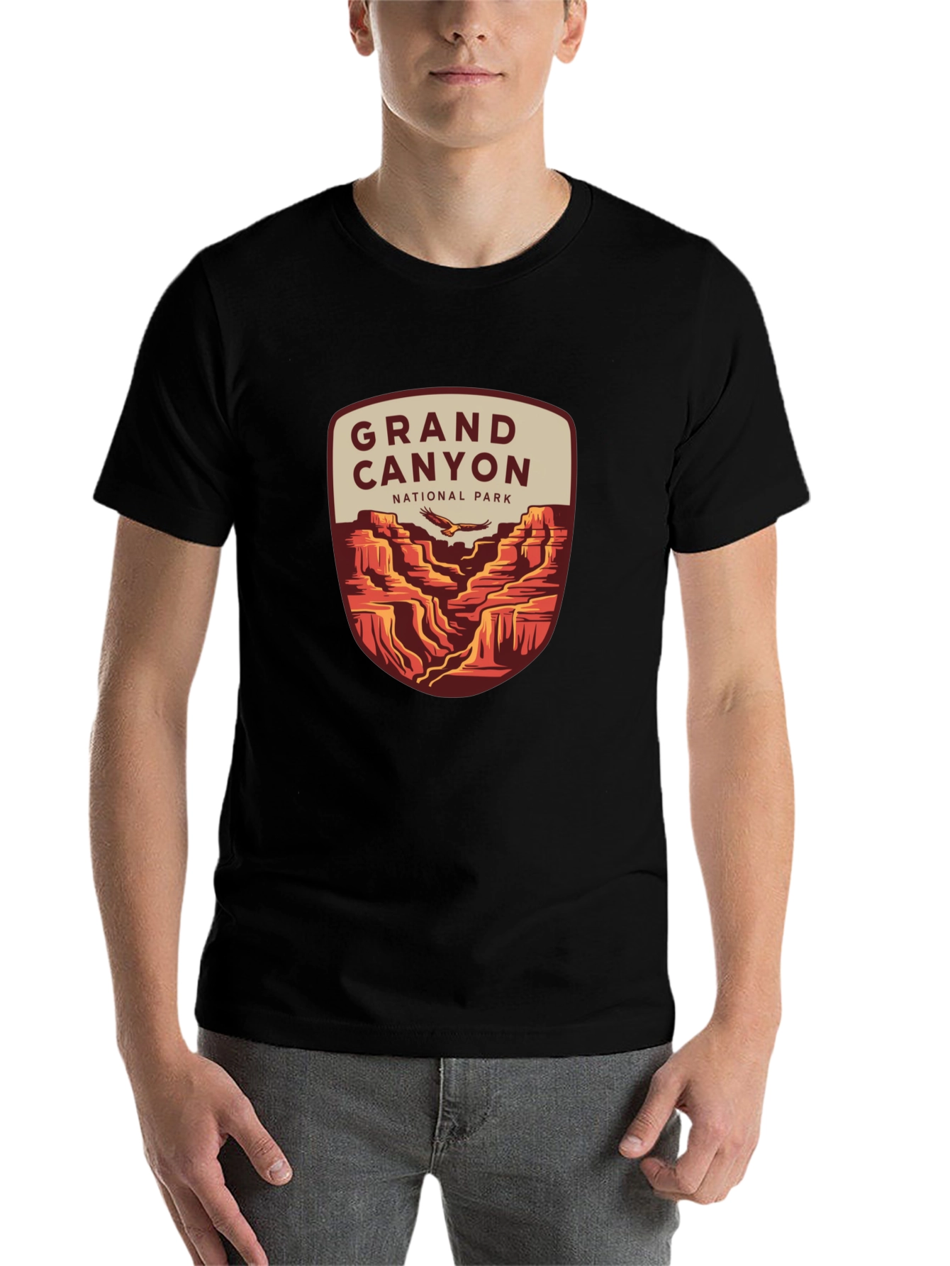 Black Grand Canyon National Park T-Shirt view 7