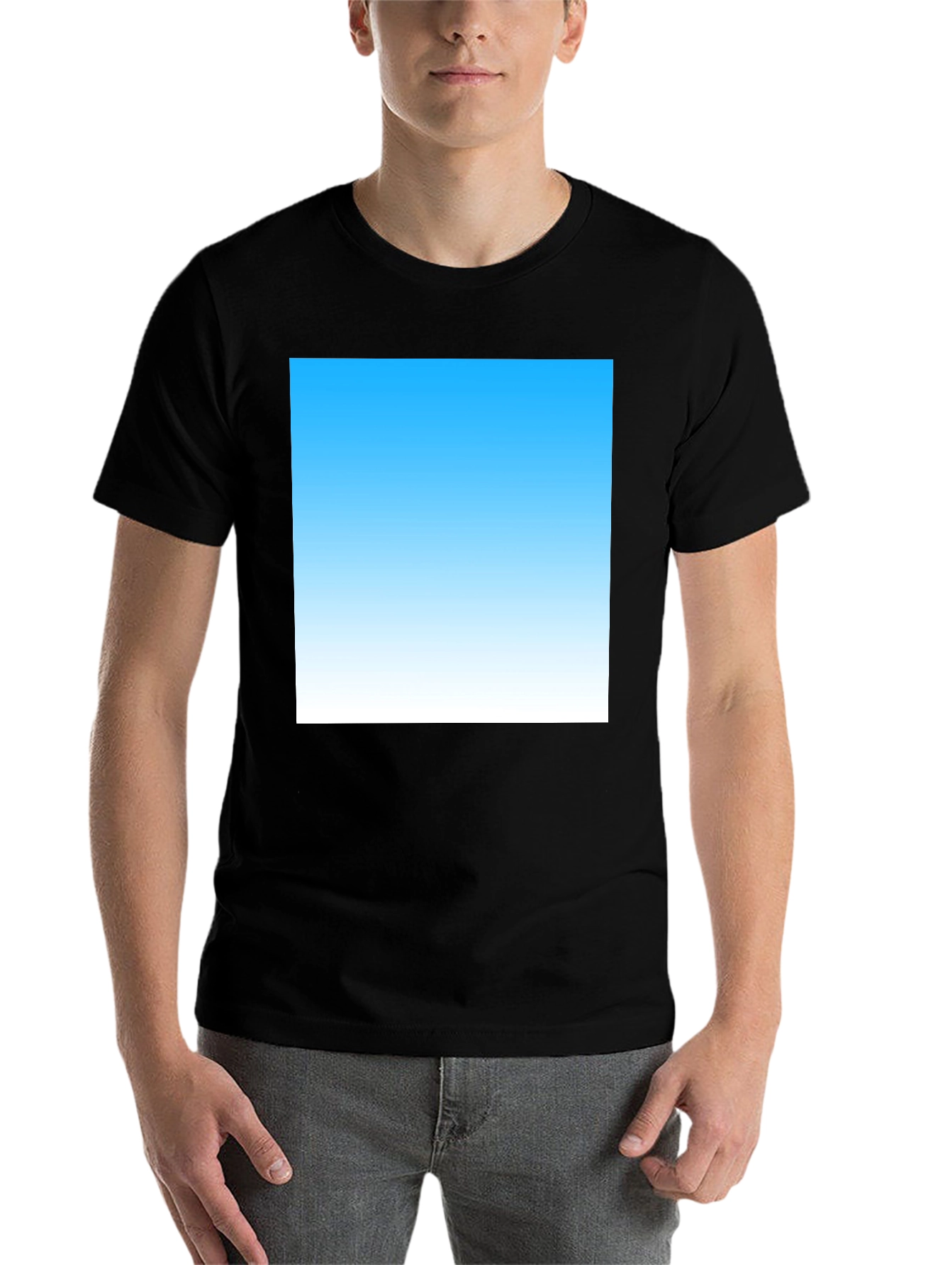 Black Cool Gradient T-Shirt view 7