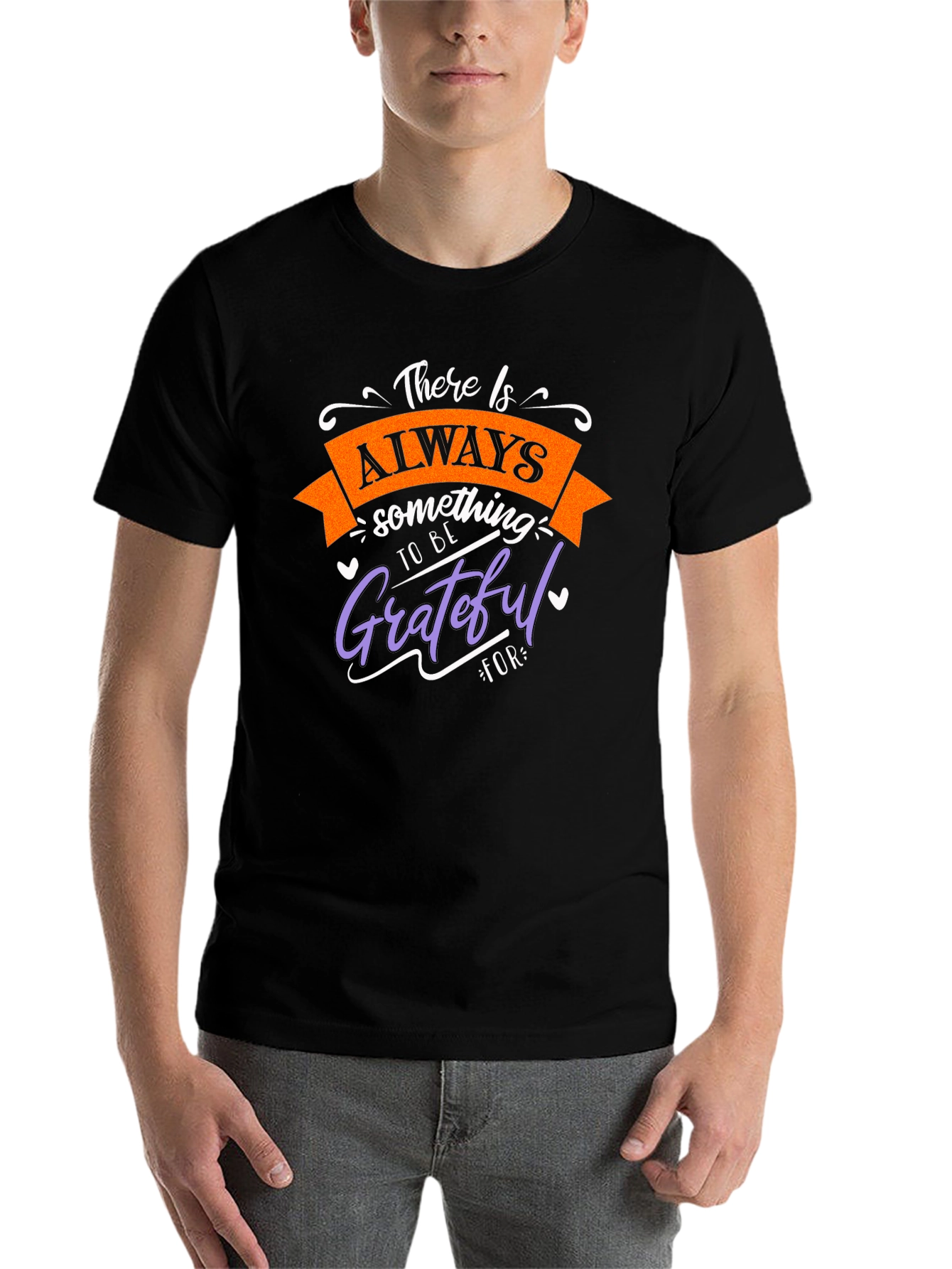 Black Grateful Graphic Tee - Always Something T-Shirt view 7