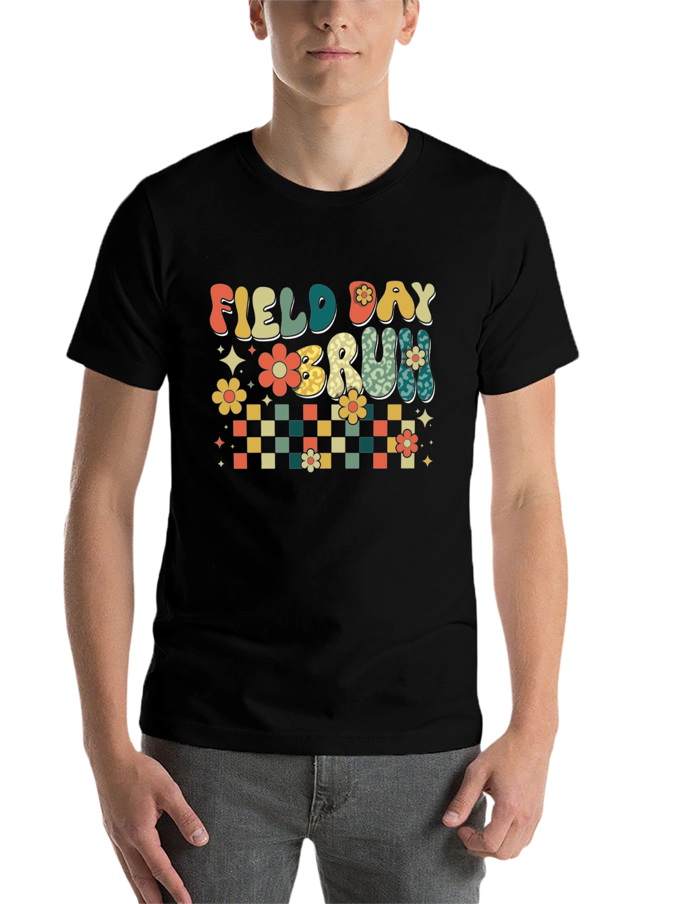 Black Field Day Bruh T-Shirt - Retro Style view 7