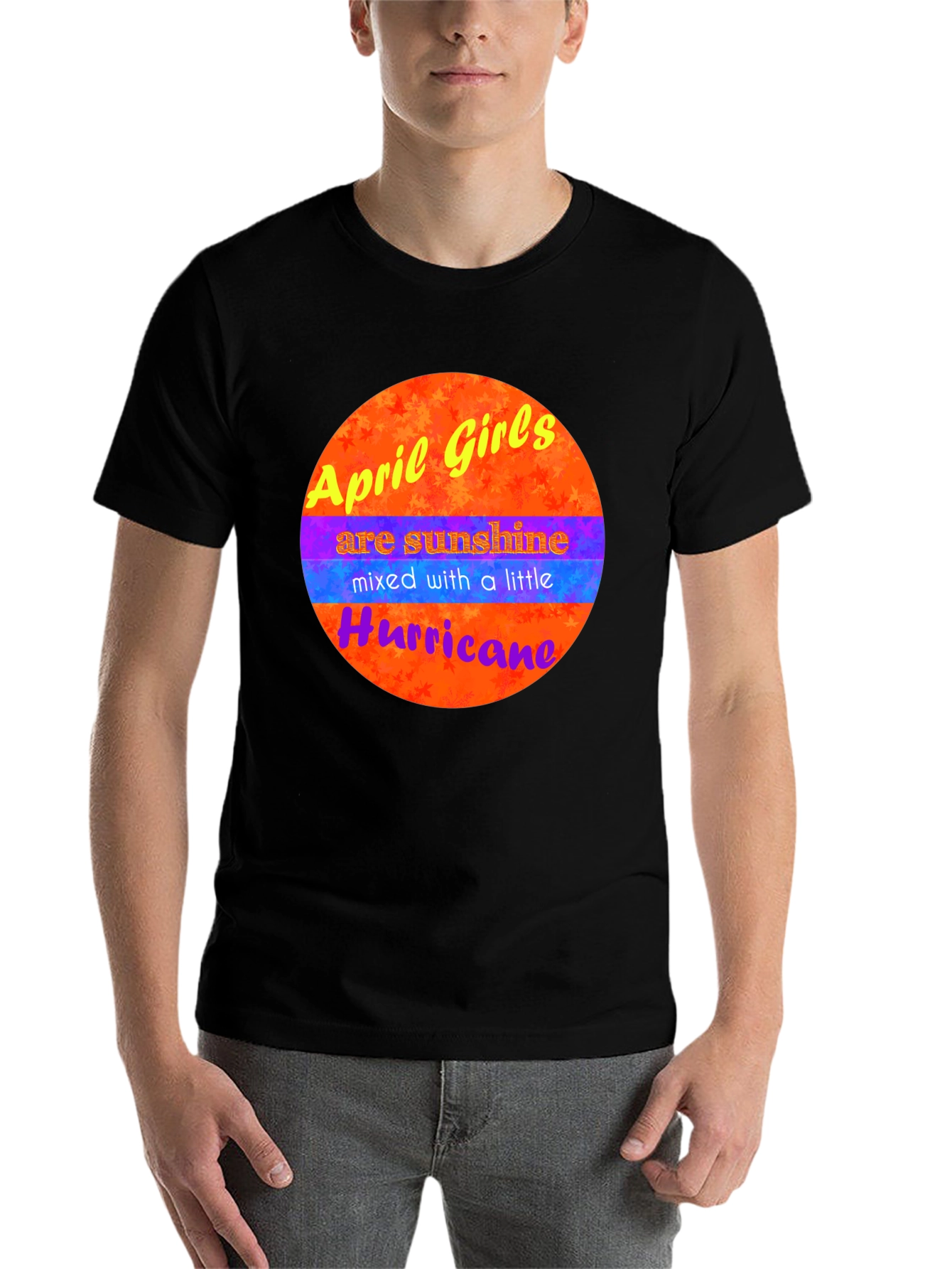 Black April Girls Sunshine Hurricane T-Shirt view 7