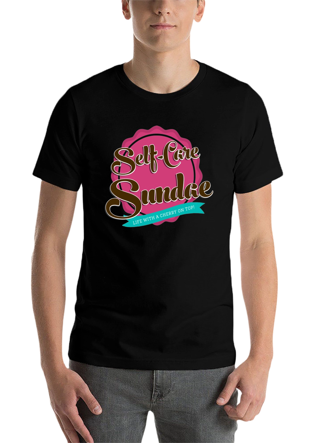 Black Self-Care Sundae Graphic Tee view 7